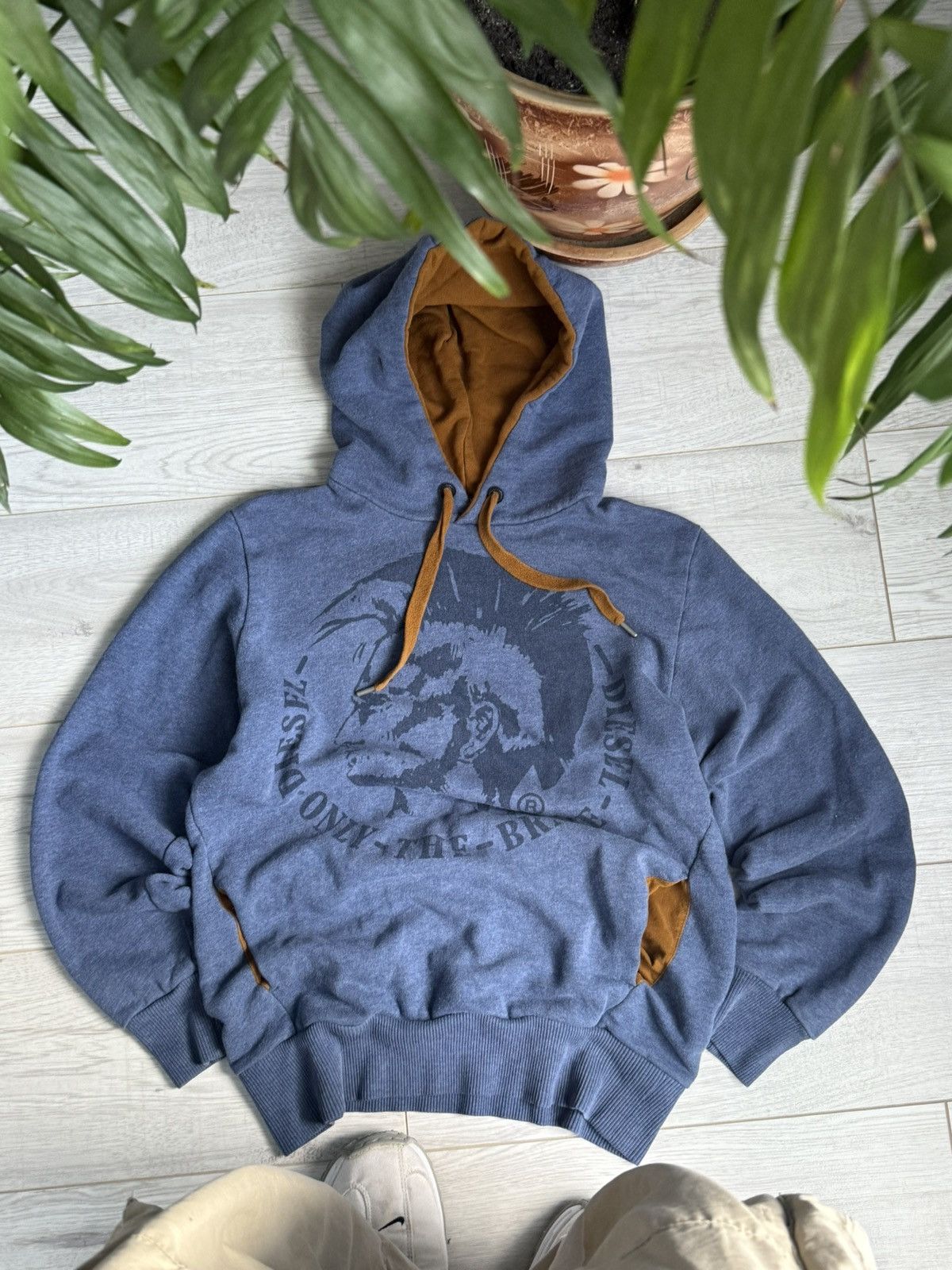 Diesel × Vintage Vintage diesel logo hoodie Size US S / EU 44-46 / 1 - 1 Thumbnail