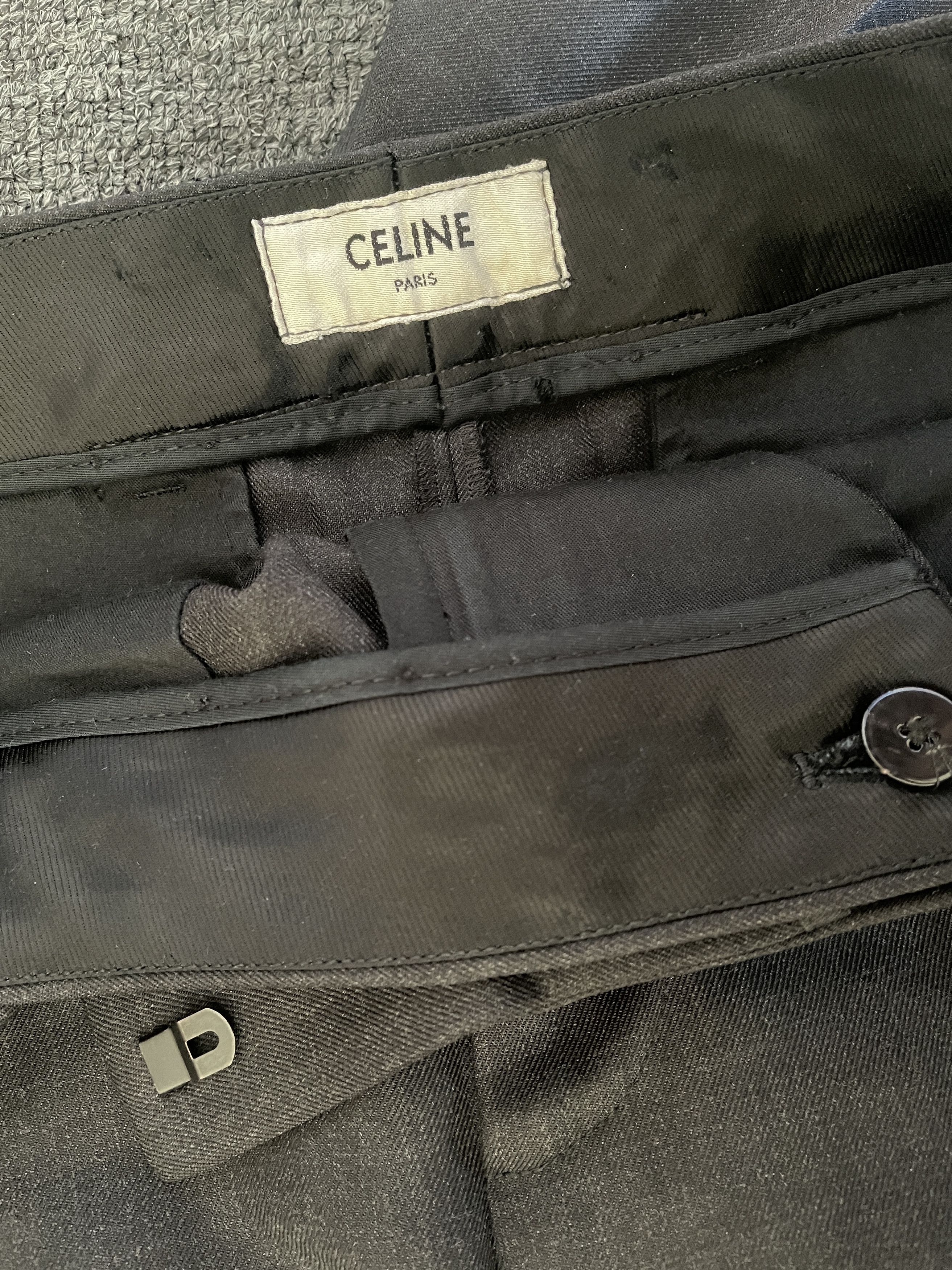 Celine Celine wool pants/ formal trousers size 44 Size 44L - 5 Thumbnail