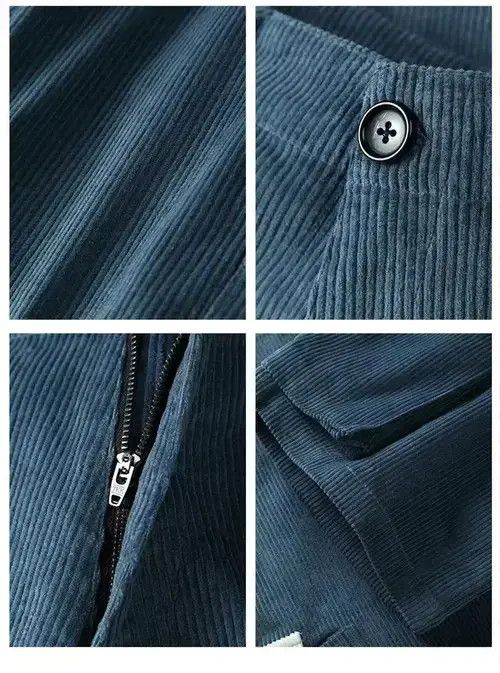 Jean 20SS Indigo Union Japan Blue Corduroy Patchwork Shorts Size US 34 / EU 50 - 3 Thumbnail