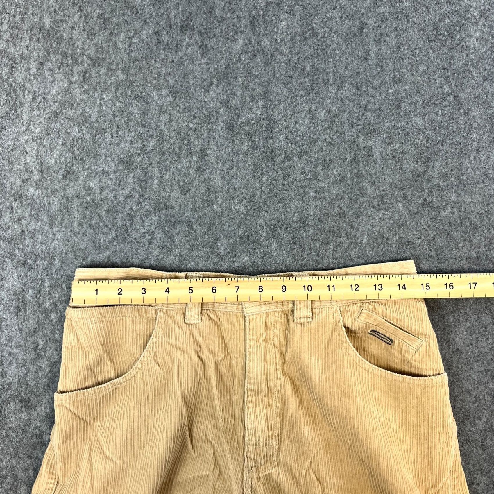 Vintage GUL Mens Corduroy Jeans Relaxed Straight Loose Baggy 30 30 Beige Vintage Skater Jeans Mens Beige 30 Regular Fit Mens Size US 30 / EU 46 - 6 Thumbnail