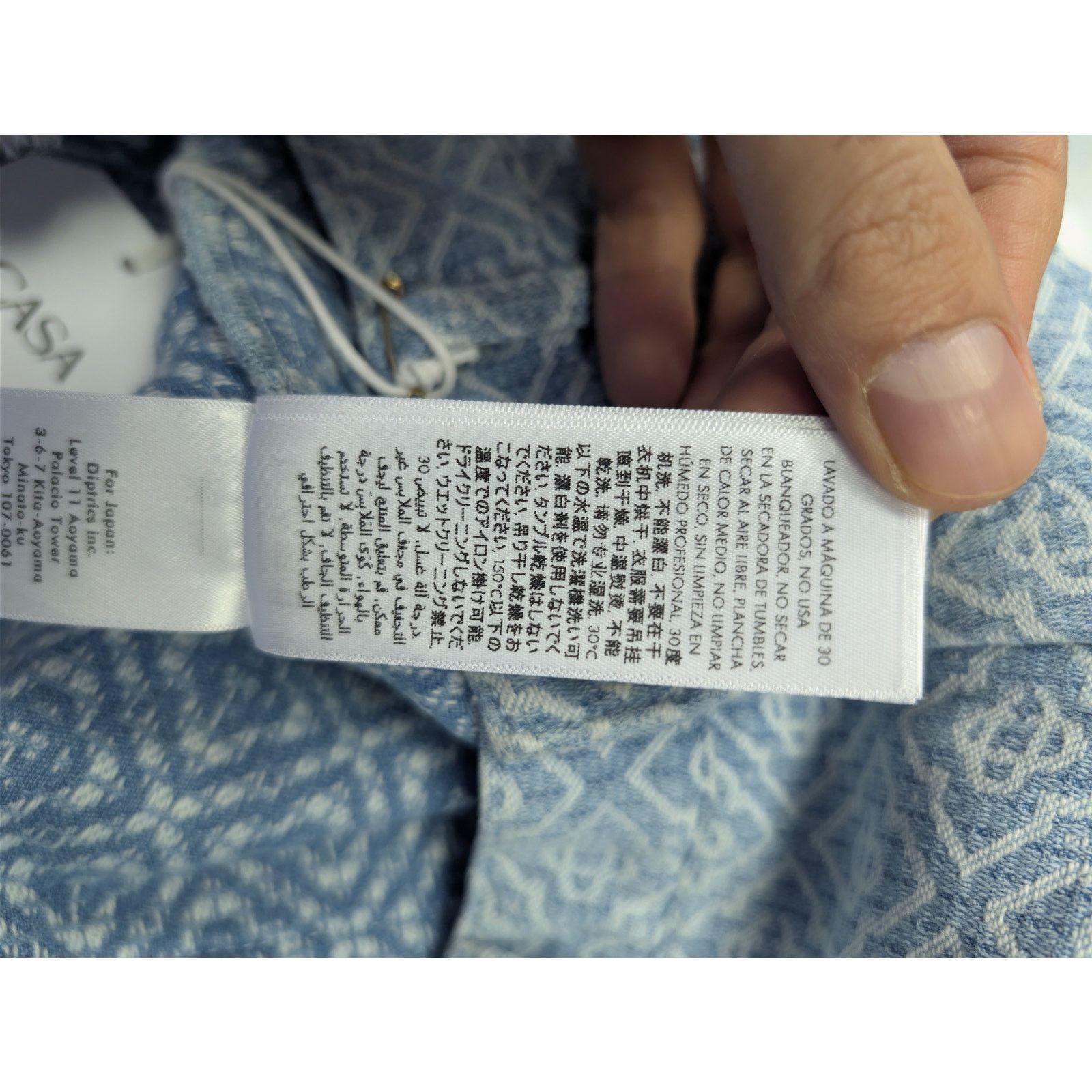 Casablanca o1rshd1 Denim Relaxed Monogram Denim Shorts in Washed Blue Size US 34 / EU 50 - 18 Thumbnail