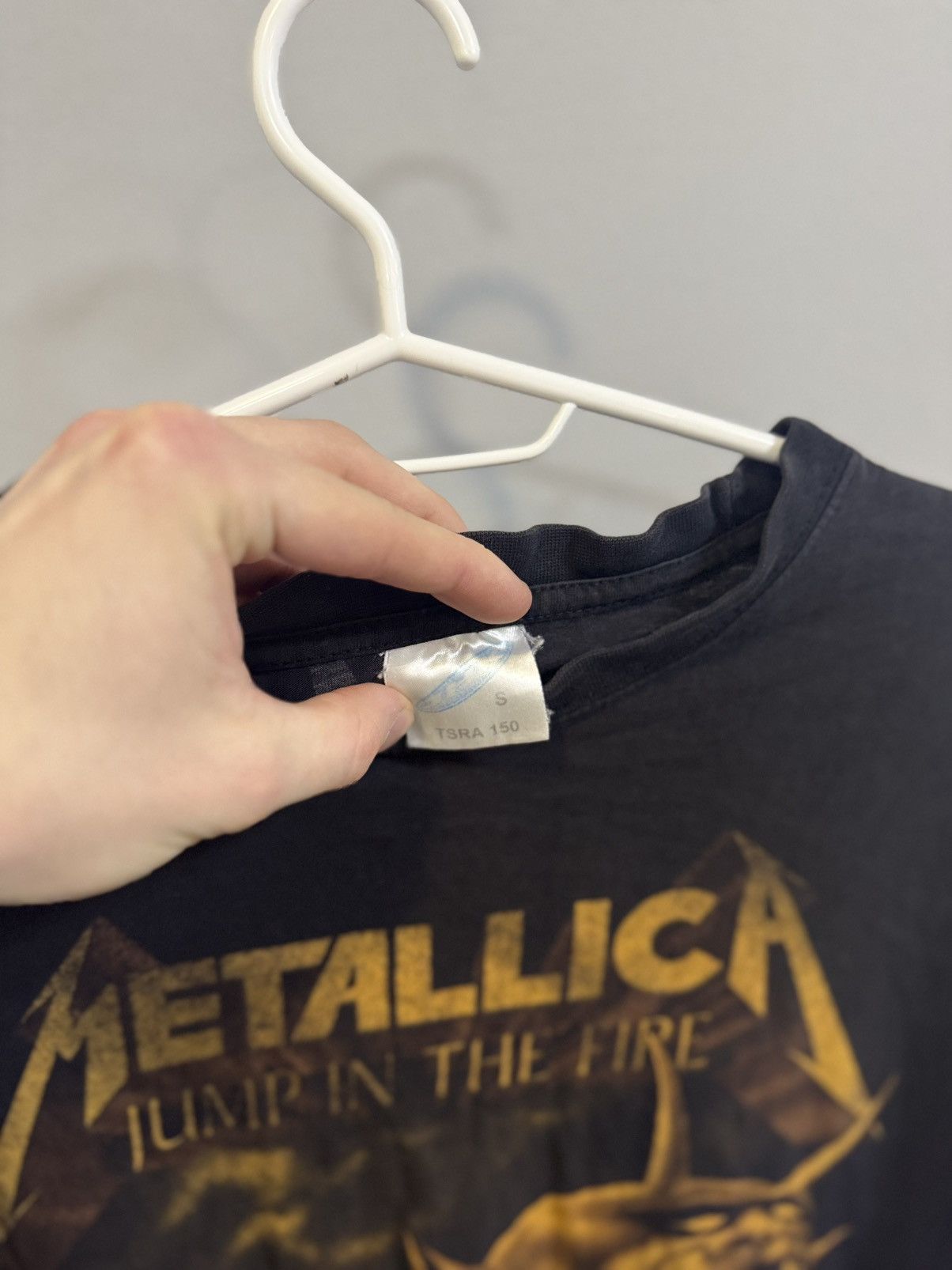 Band Tees × Vintage Vintage Metallica Jump In The Fire Faded Band T Shirt Size US S / EU 44-46 / 1 - 5 Thumbnail