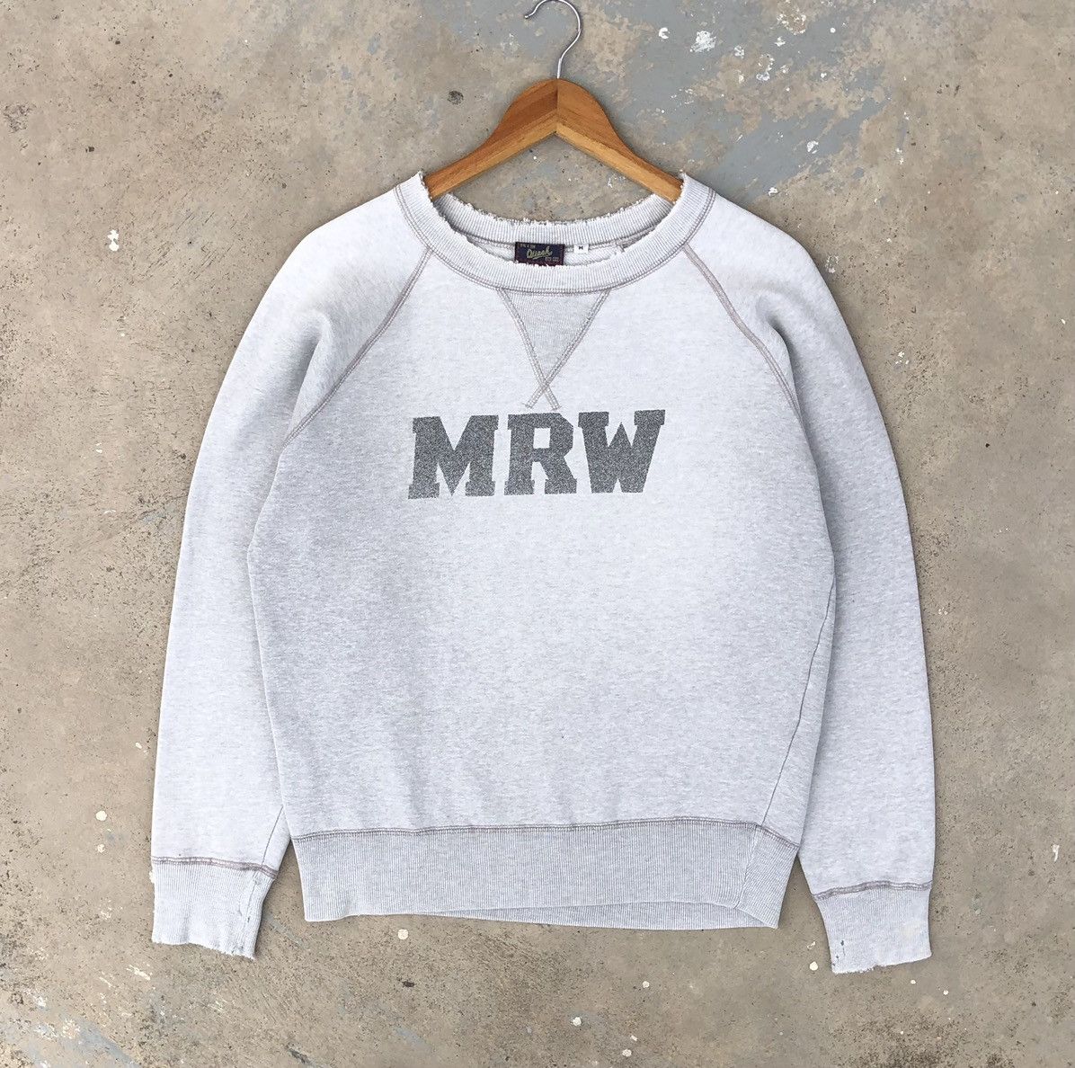 Vintage THRASHED MRW Sun Faded Crewneck