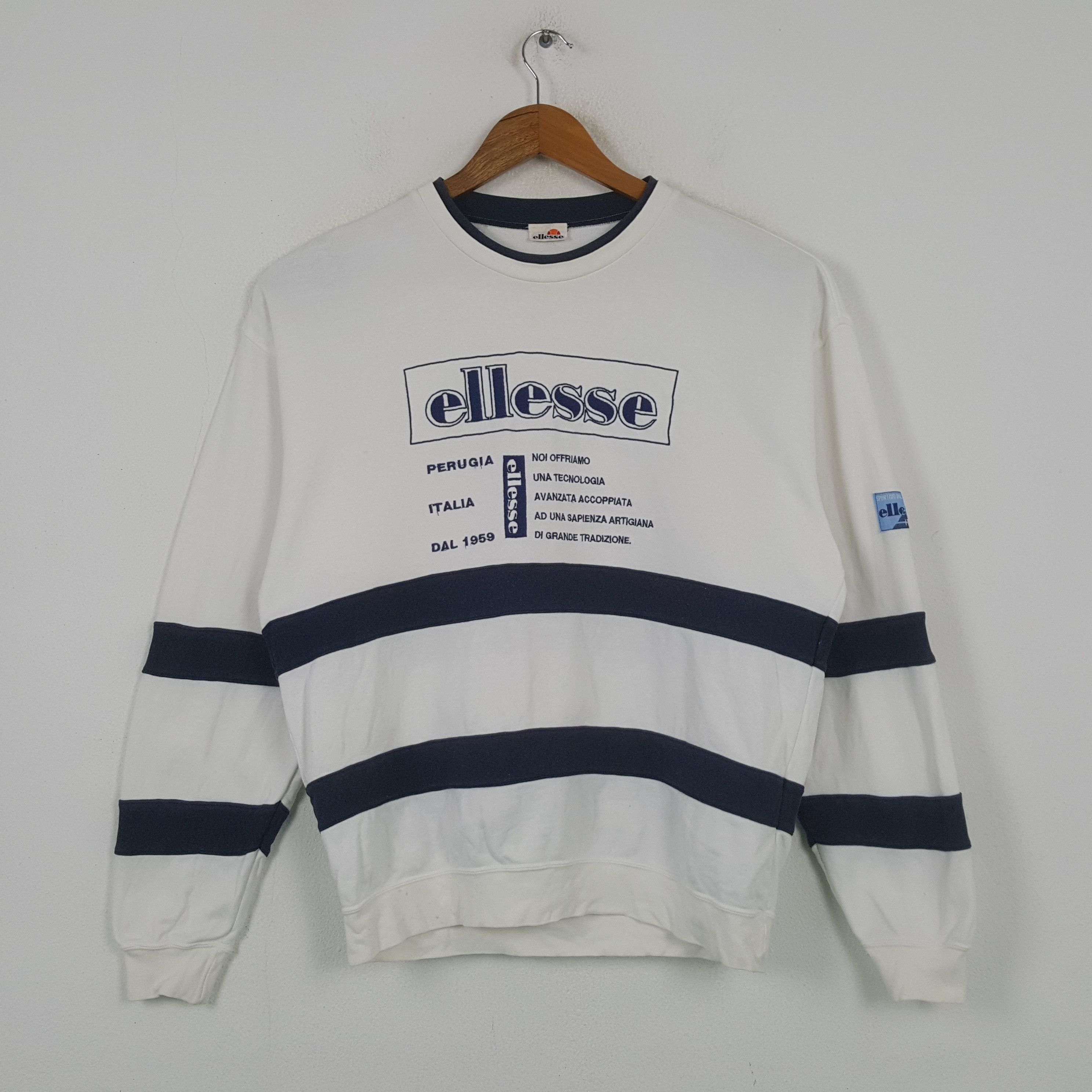 Ellesse × Vintage Vintage ELLESSE Italian Sportswear Sweatshirt C293N16 Size US L / EU 52-54 / 3 - 1 Thumbnail