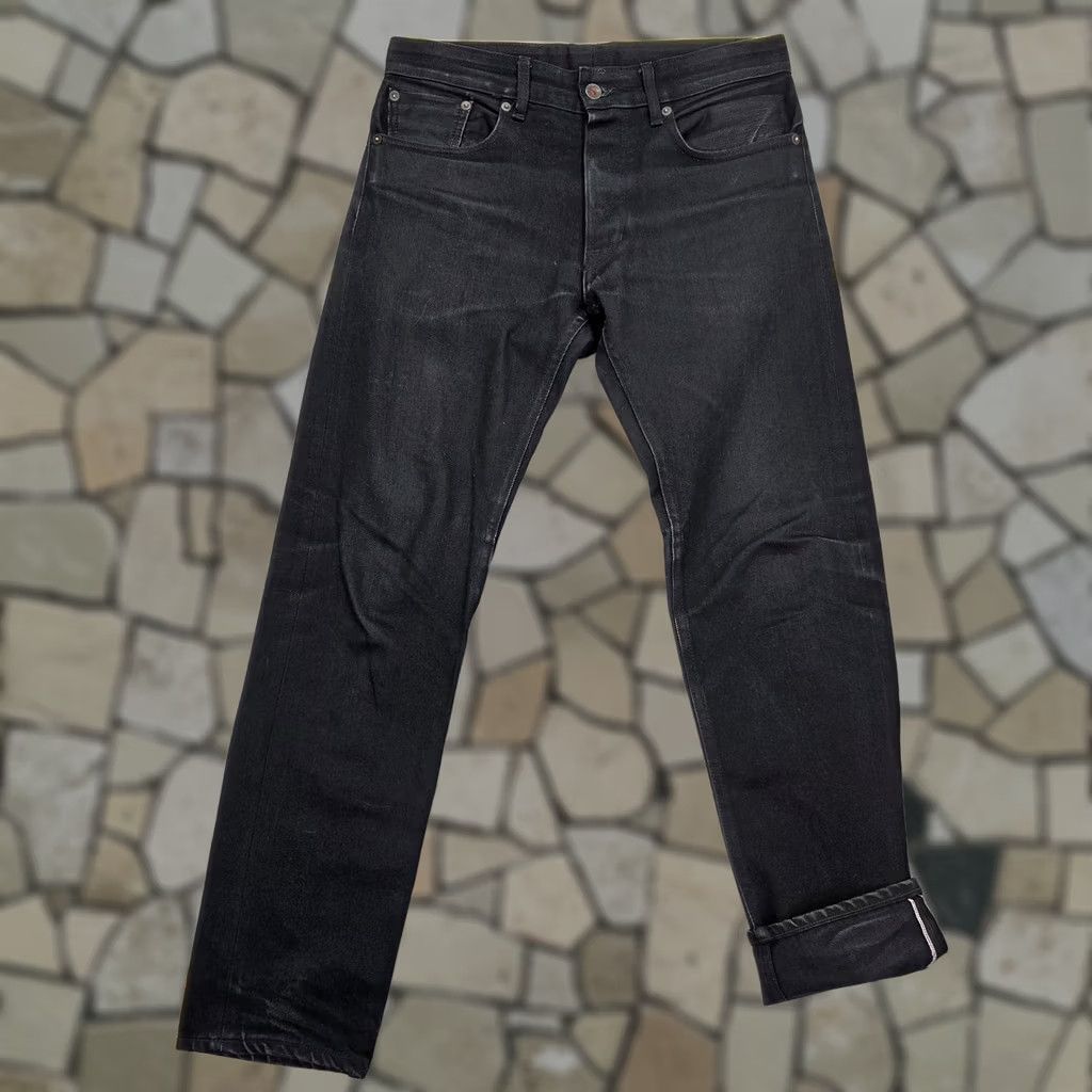 Railcar Fine Goods Railcar Fine Goods Jeans Mens Straight Denim 5-Pocket Block Selvedge Black 31x29 USA Made Size US 31 - 1 Thumbnail