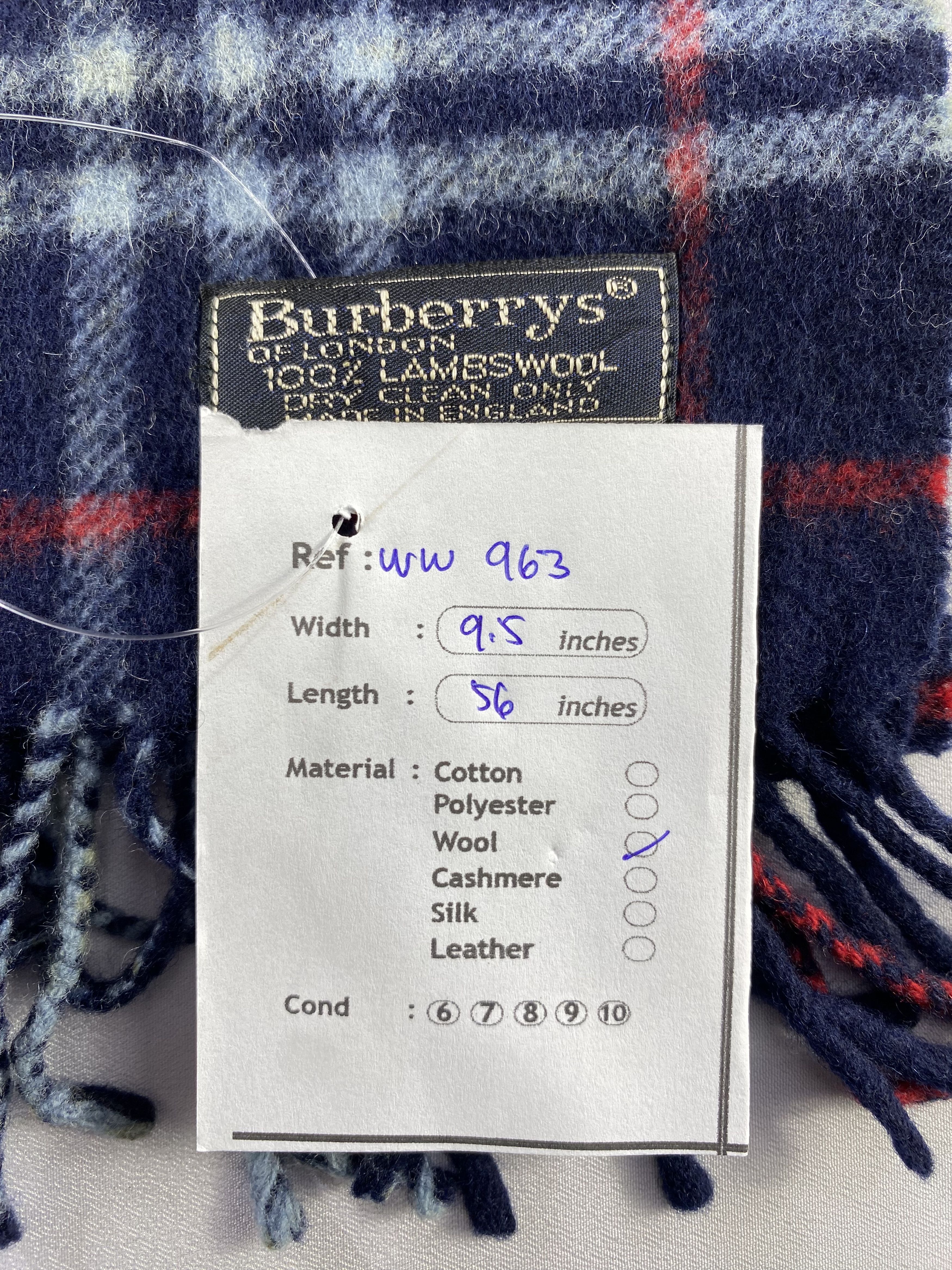 Burberry × Vintage Burberry Scarf / Muffler / Neckwear - WW963 Size ONE SIZE - 7 Thumbnail