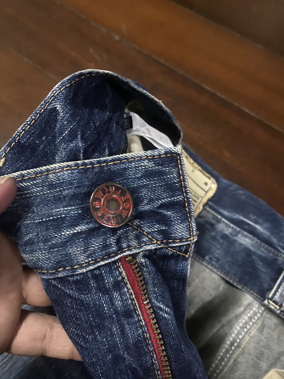 Edwin × Jean FIRE 🔥 Edwin 503 FLARE JEANS THUNDER BOOT CUT WIDE LEG Size US 36 / EU 52 - 10 Thumbnail