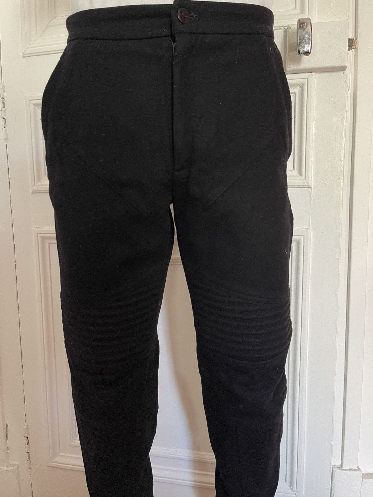 Givenchy Givenchy by Riccardo Tisci wool biker trousers Size US 34 / EU 50 - 2 Thumbnail