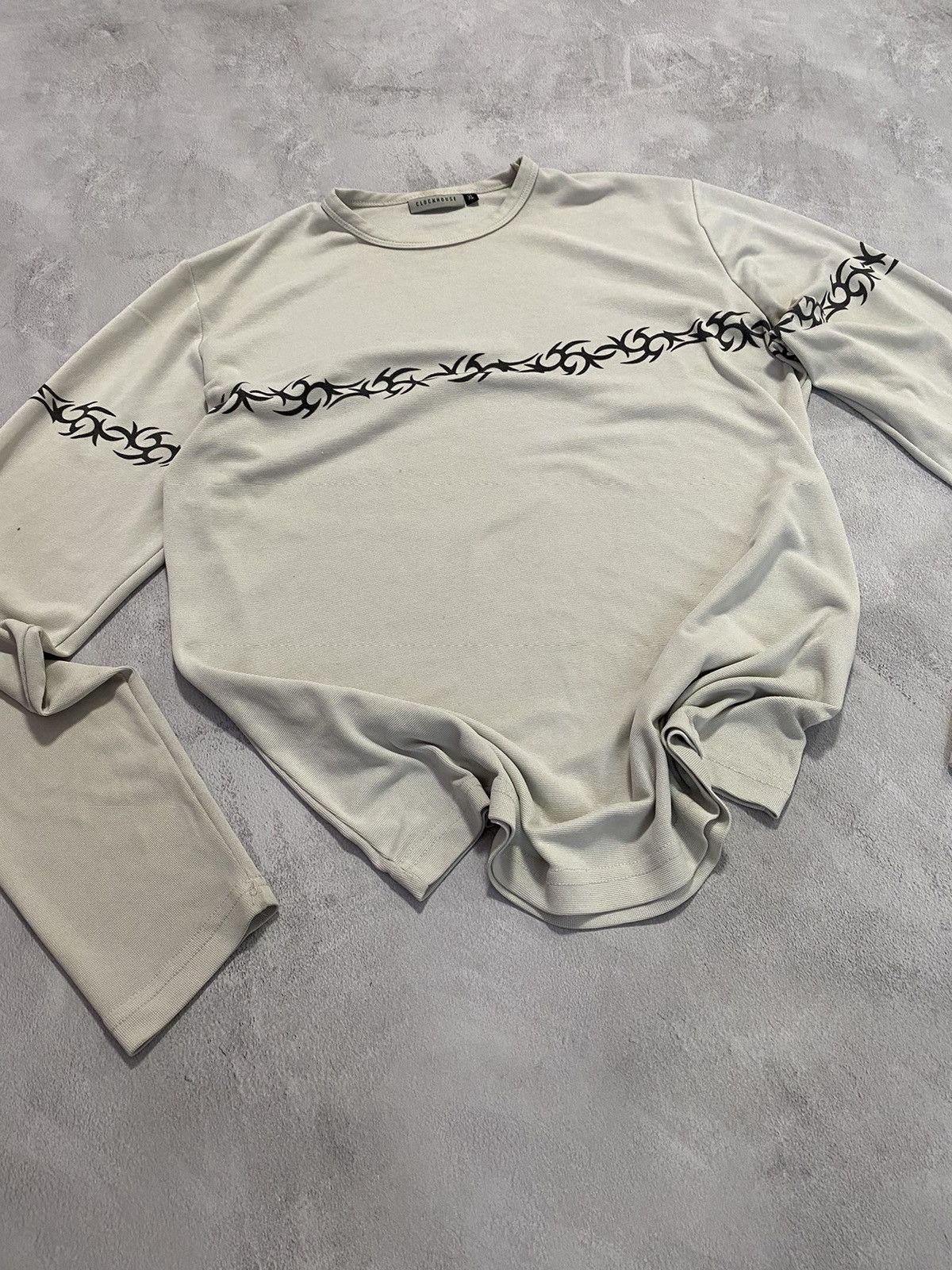 Japanese Brand 🩶 Vintage Long Sleeve Y2K Rave Style Gang t shirt Size US XL / EU 56 / 4 - 1 Thumbnail