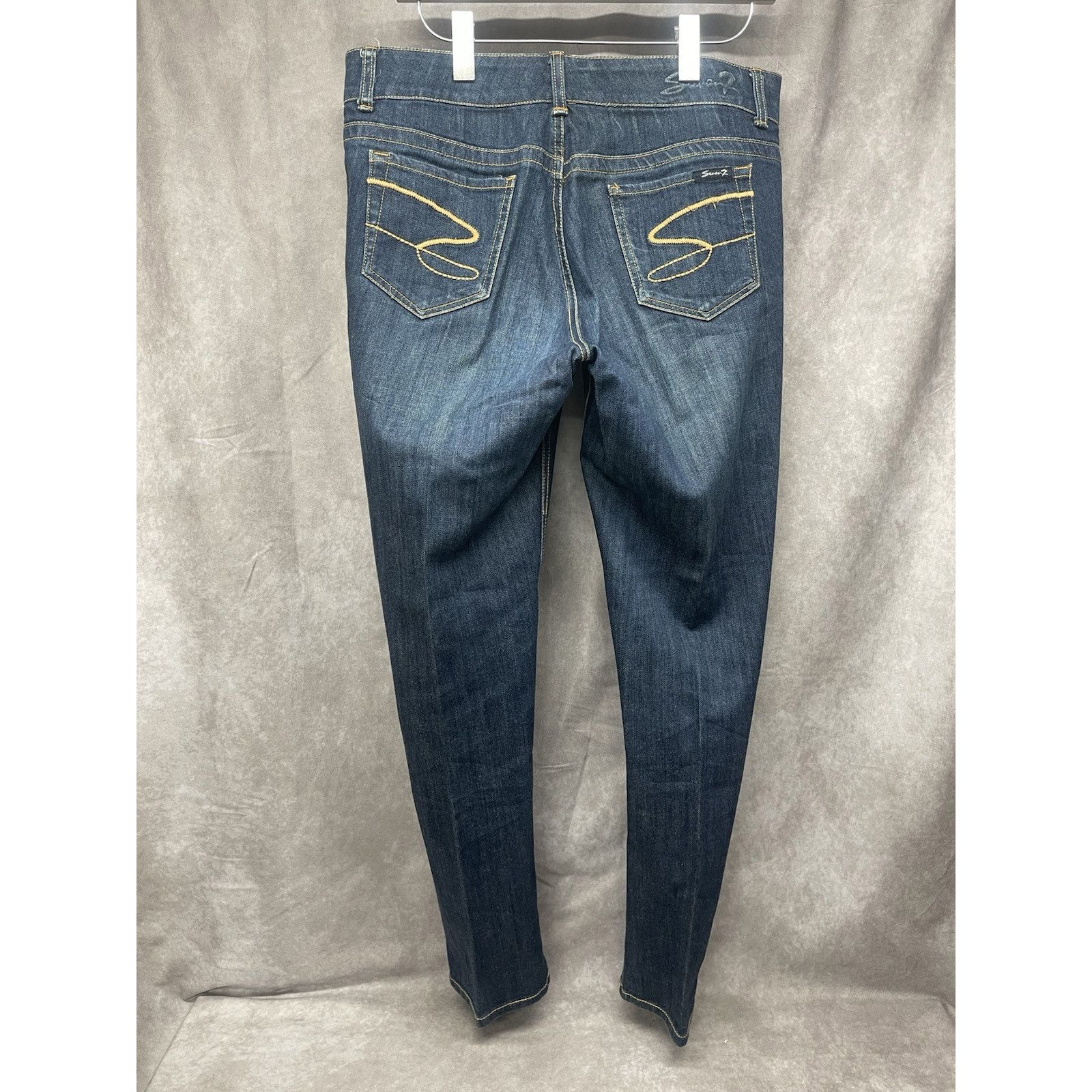 Other Seven7 Slim Straight Jeans Women Sz 10 / 29 Waist Blue Mediu Size 32" / US 10 / IT 46 - 2 Thumbnail