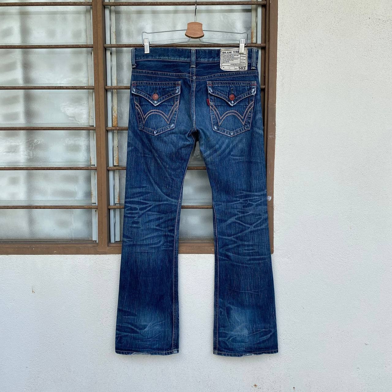 Edwin × Vintage FLARE GHOST CLAWMARK EDWIN BLUETRIP 503 JAPAN BJ03-43 Size US 30 / EU 46 - 7 Thumbnail