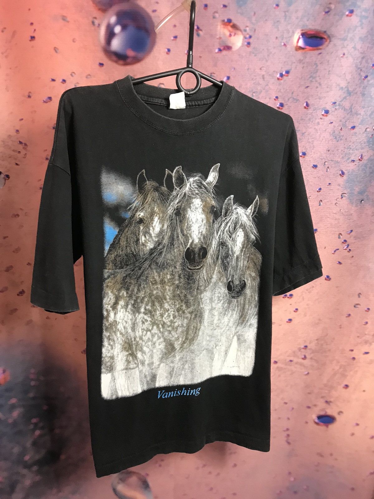 Vintage Vintage 90s Horses animal tee Vanishing Size US L / EU 52-54 / 3 - 2 Thumbnail