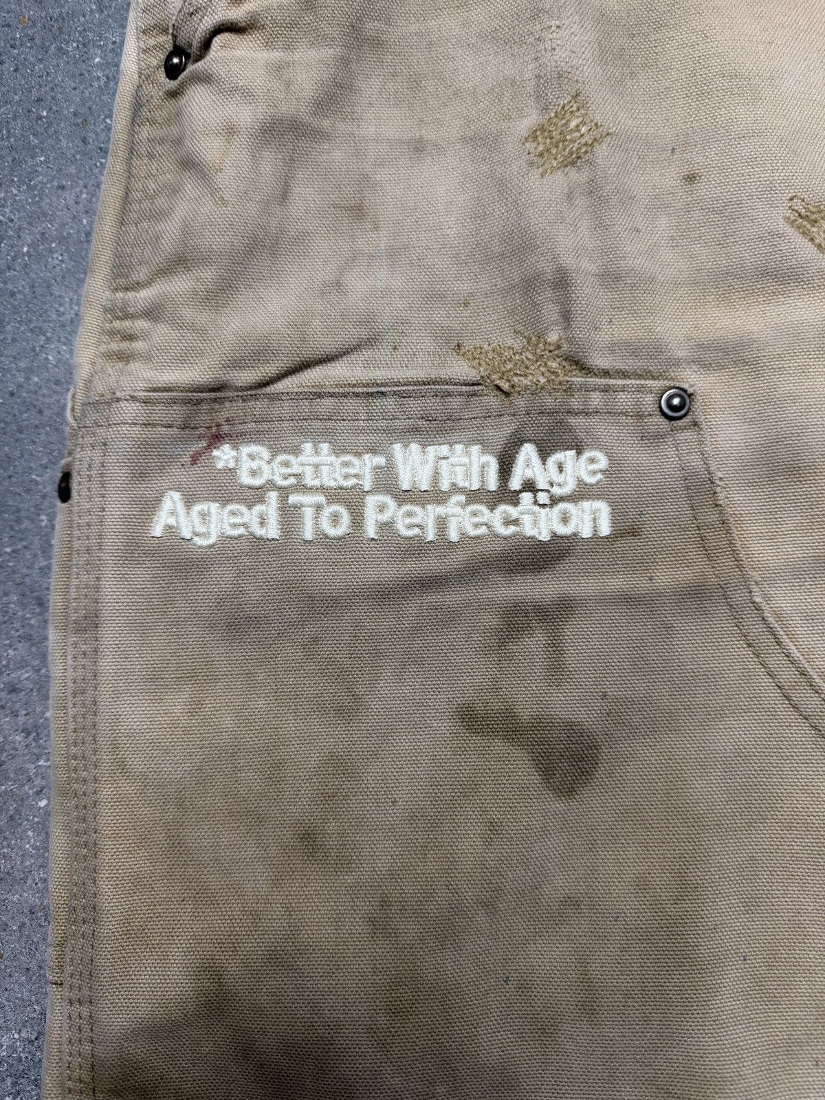 Better With Age Better With Age Knucklehead Double Knee Carhartt Pants Khaki Size US 33 - 3 Thumbnail