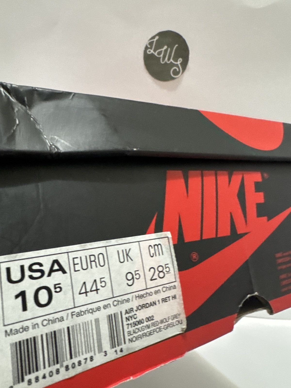 Jordan Brand × Nike Jordan 1 High NYC Size US 10.5 / EU 43-44 - 9 Thumbnail
