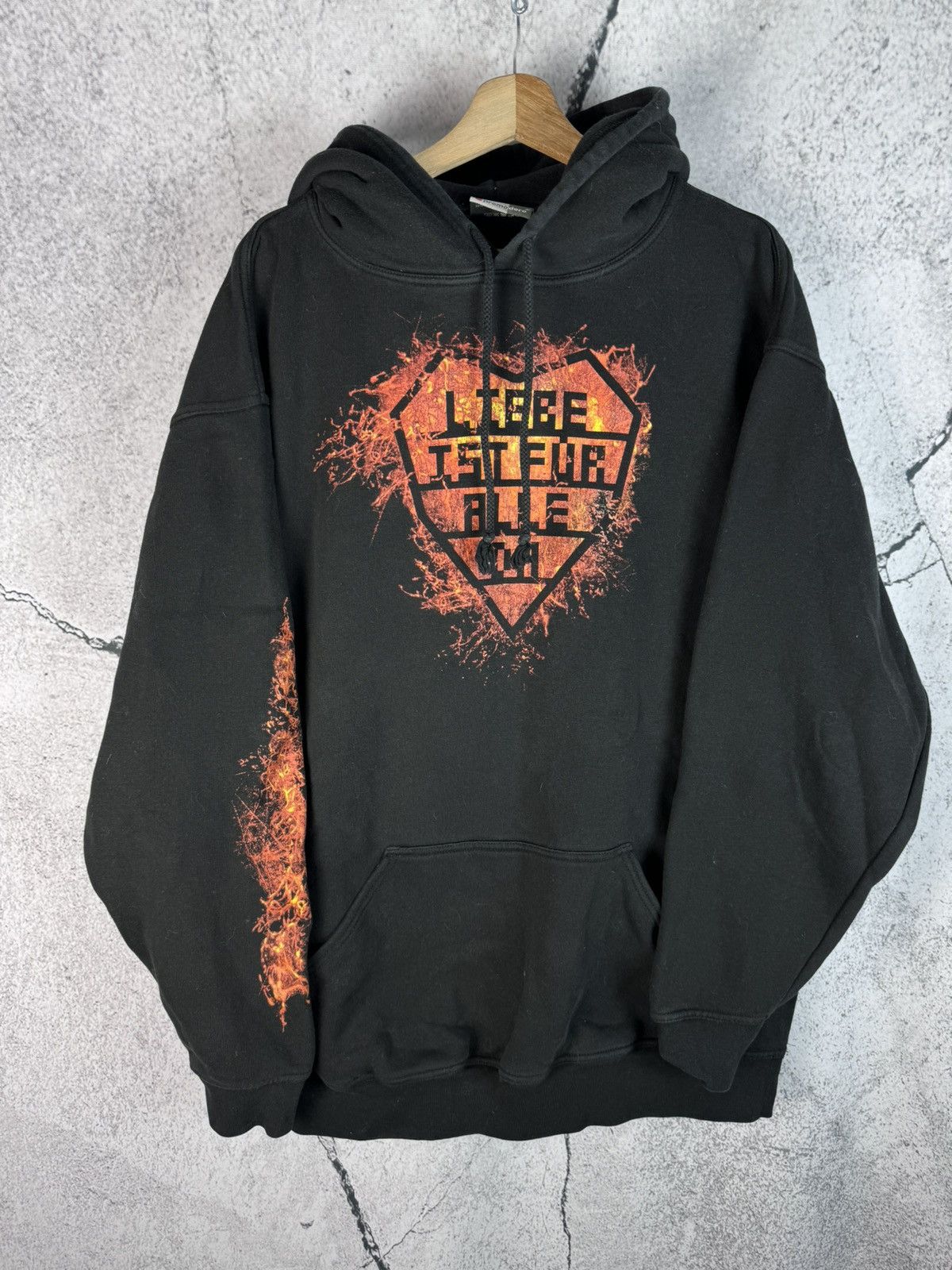 Band Tees Vintage Y2K Rammstein rock hoodie black faded Size US XXL / EU 58 / 5 - 2 Thumbnail