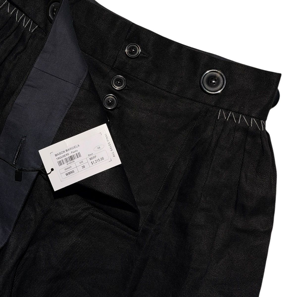 Maison Margiela $1,200 linen wide leg trouser Size 26" / US 2 / IT 38 - 2 Thumbnail