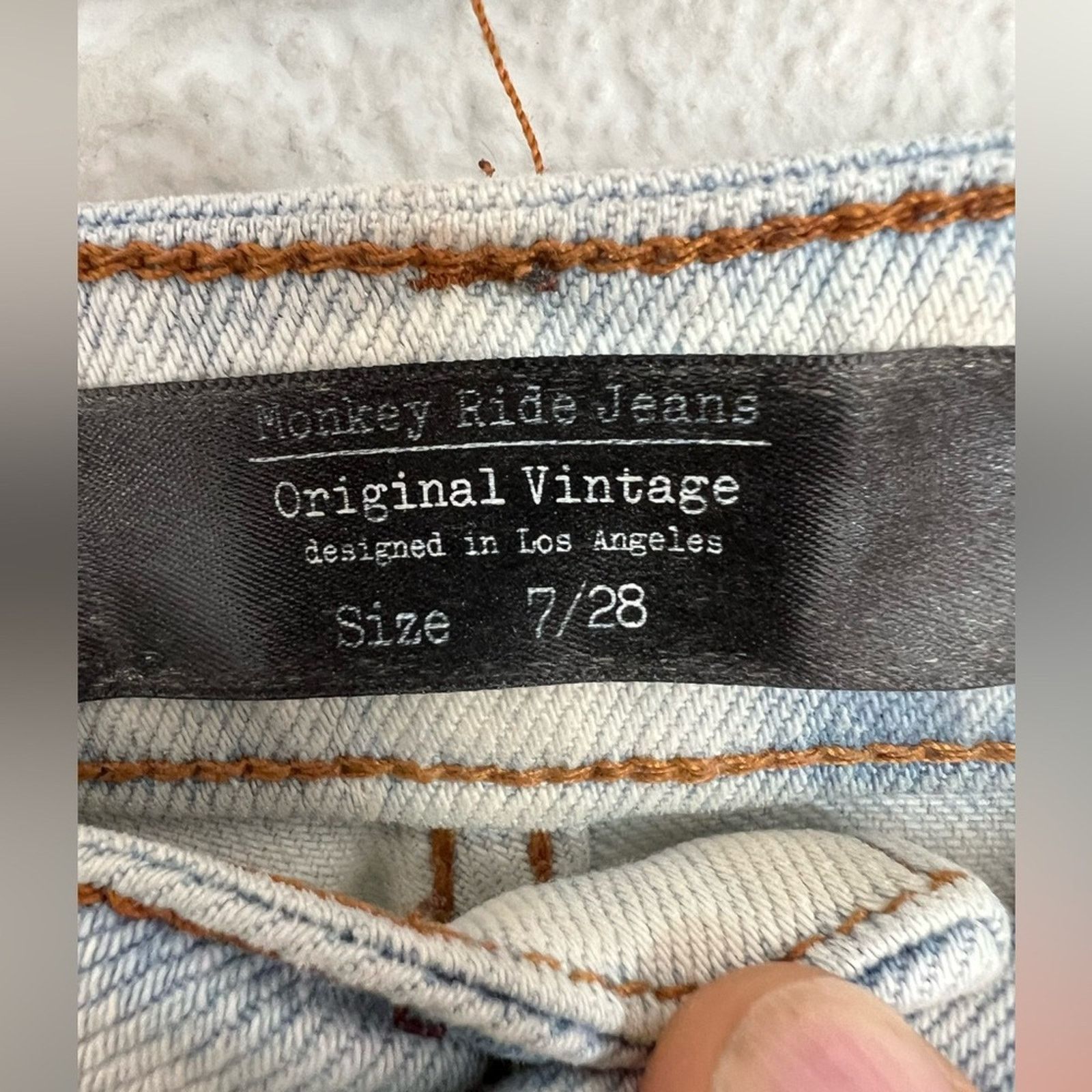 Other Monkey Ride Jeans High-Rise Light Wash Skinny Jeans 7/28 Size 28" / US 6 / IT 42 - 6 Thumbnail