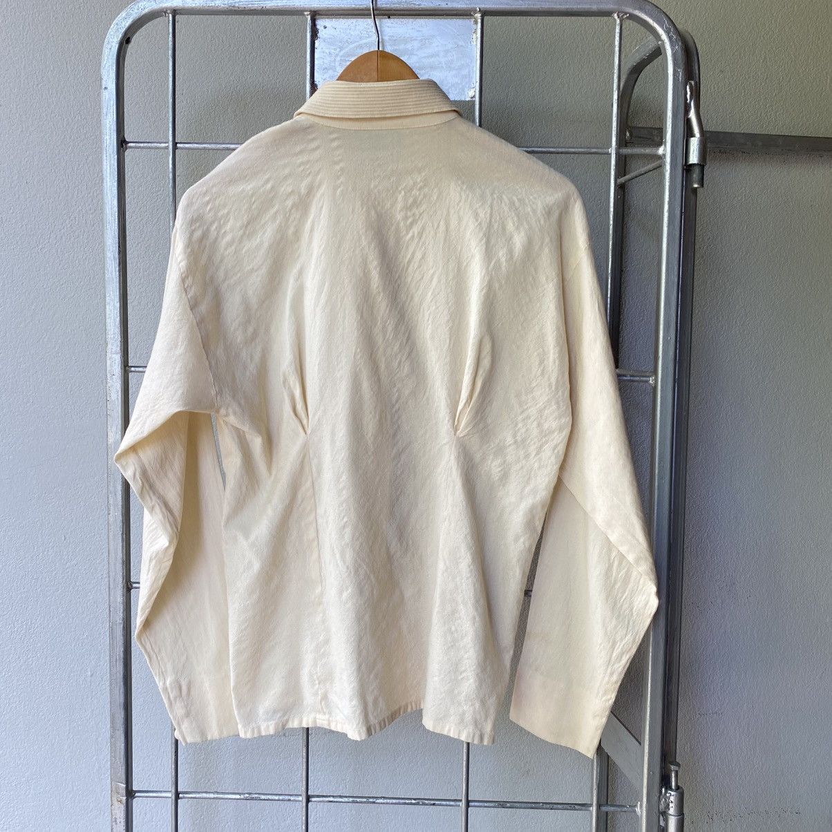 Dior Christian Dior Fitted Pale Yellow Wool Shirt Size M / US 6-8 / IT 42-44 - 4 Thumbnail