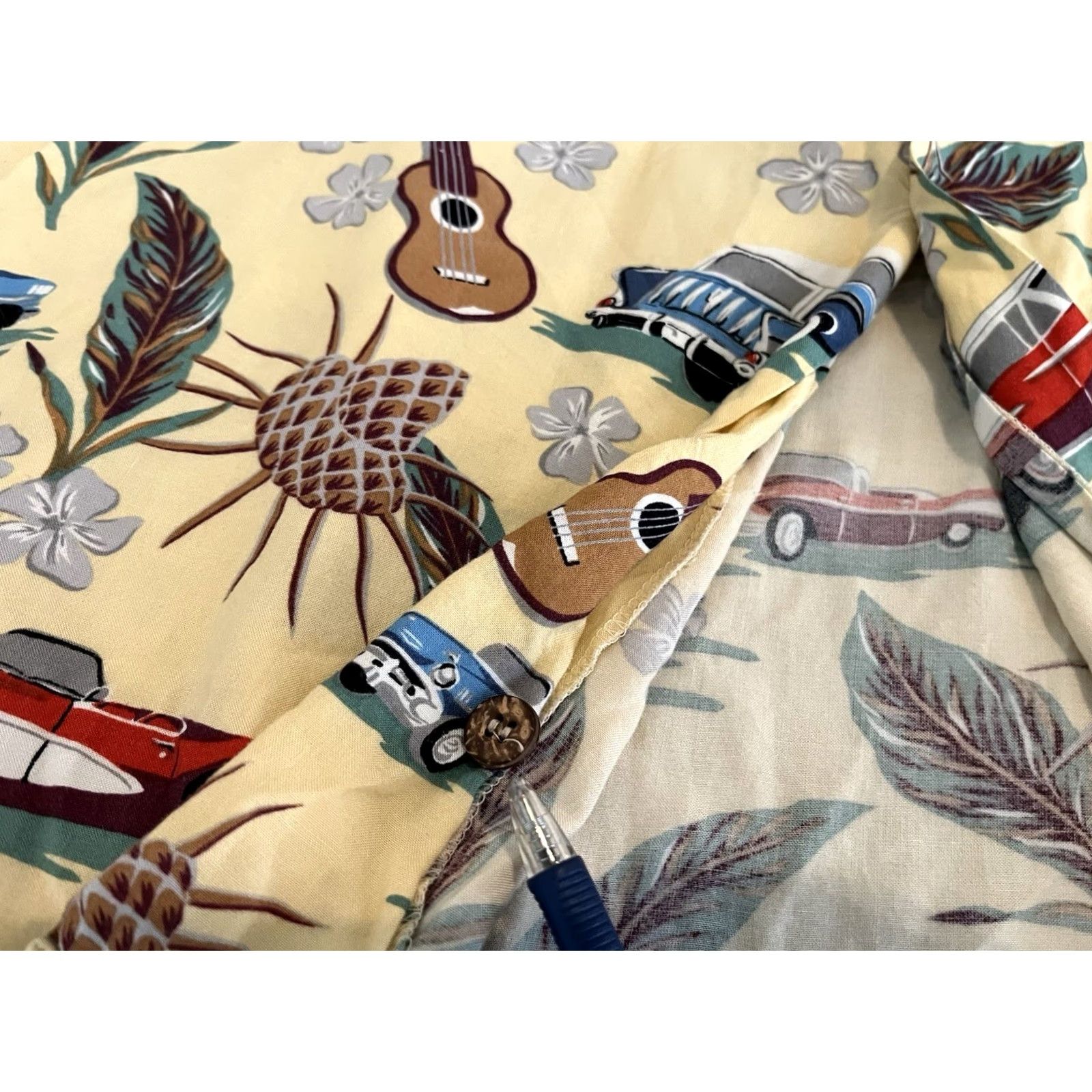 Reyn Spooner Reyn Spooner Hawaiian Shirt Cars Music Multicolor Beach Short Sleeve Collared Button Mens Large Size US L / EU 52-54 / 3 - 6 Thumbnail
