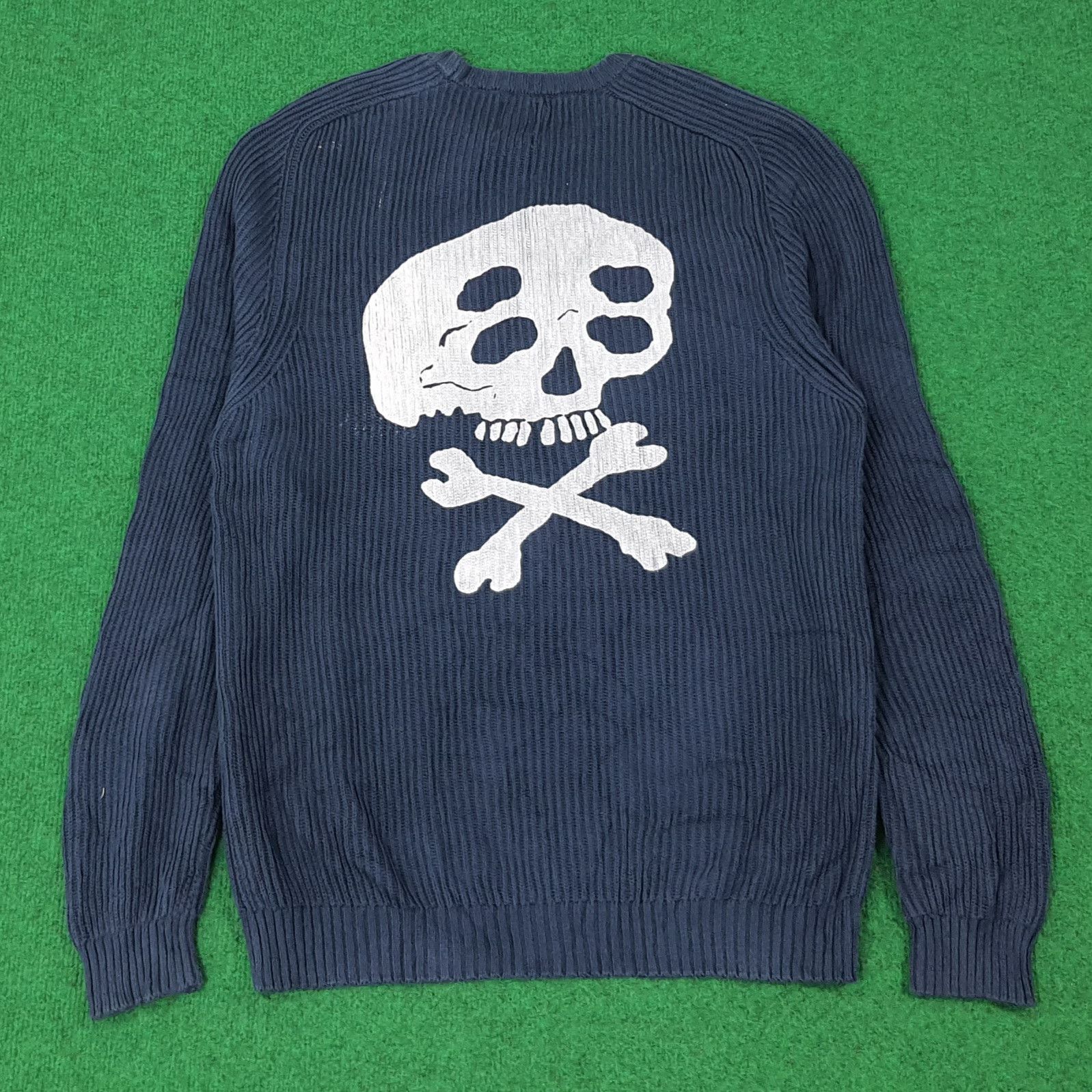 Vintage × Zara Vintage ZARA Designer Knitted Custom Logo Sweatshirt C229N16 Size US M / EU 48-50 / 2 - 1 Thumbnail