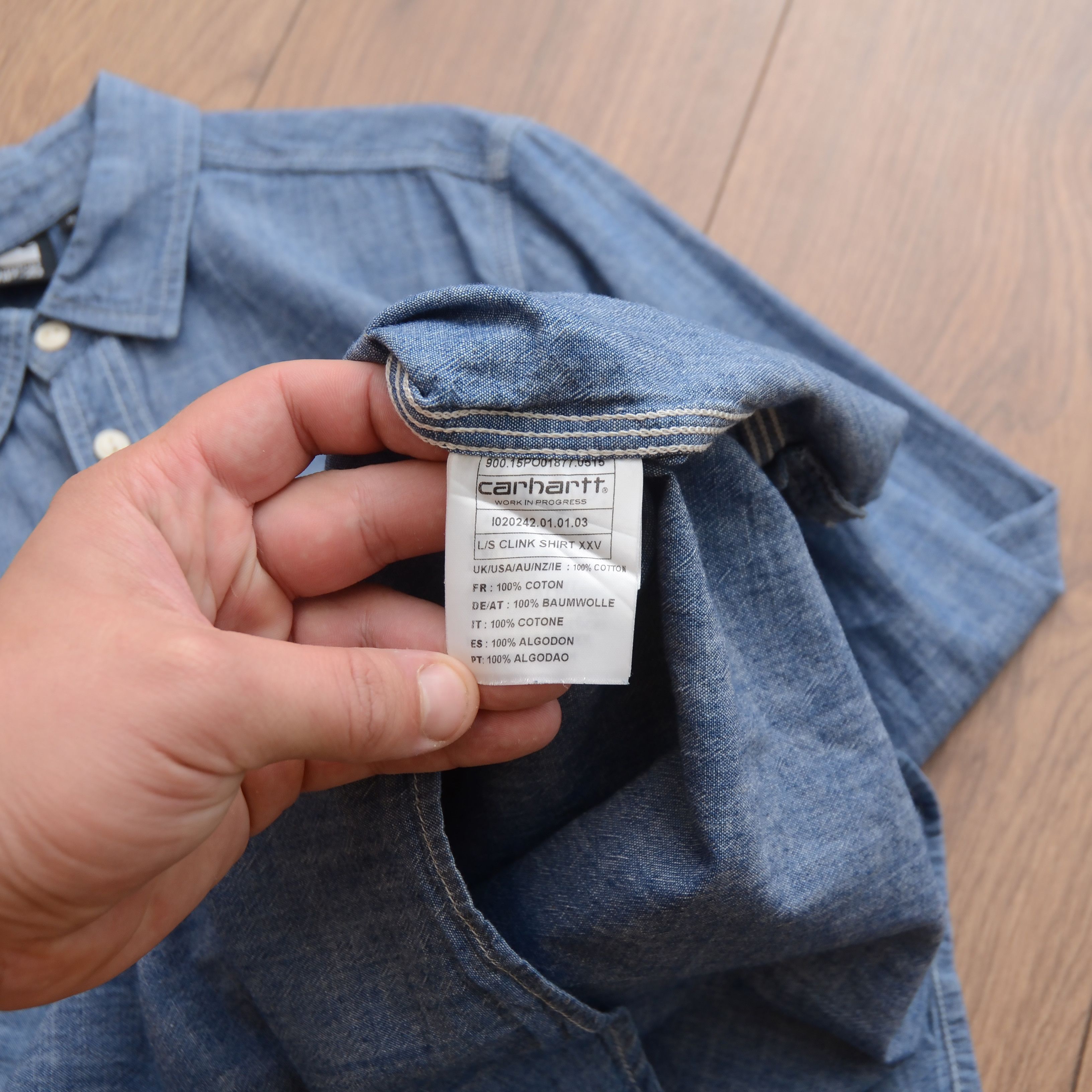 Carhartt Wip Carhartt WIP - 25 Clink Shirt Denim Worker Limited Unisex Size US M / EU 48-50 / 2 - 13 Thumbnail