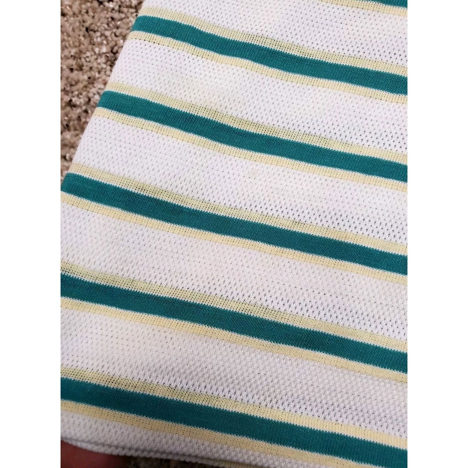 Vintage VINTAGE Campus Polo Shirt Mens White Striped Short Sleeve USA Made Medium Polo ShirtUSA Made Mens White Striped Short Sleeve Campus Polo Shirt Size US M / EU 48-50 / 2 - 5 Thumbnail