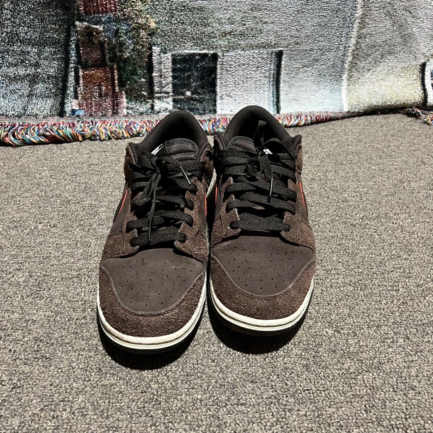 Nike Nike Dunk Low Premium Baroque Brown and Team Orange 295 Size US 11.5 / EU 44-45 - 2 Thumbnail