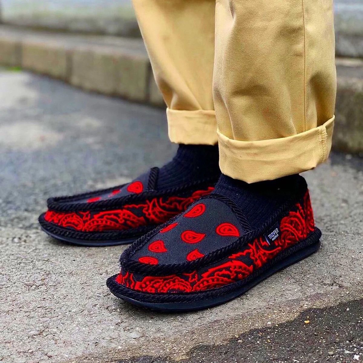Other Trooper America's bandana paisley & corduroy slip-ons Size US 12 / EU 45 - 21 Thumbnail