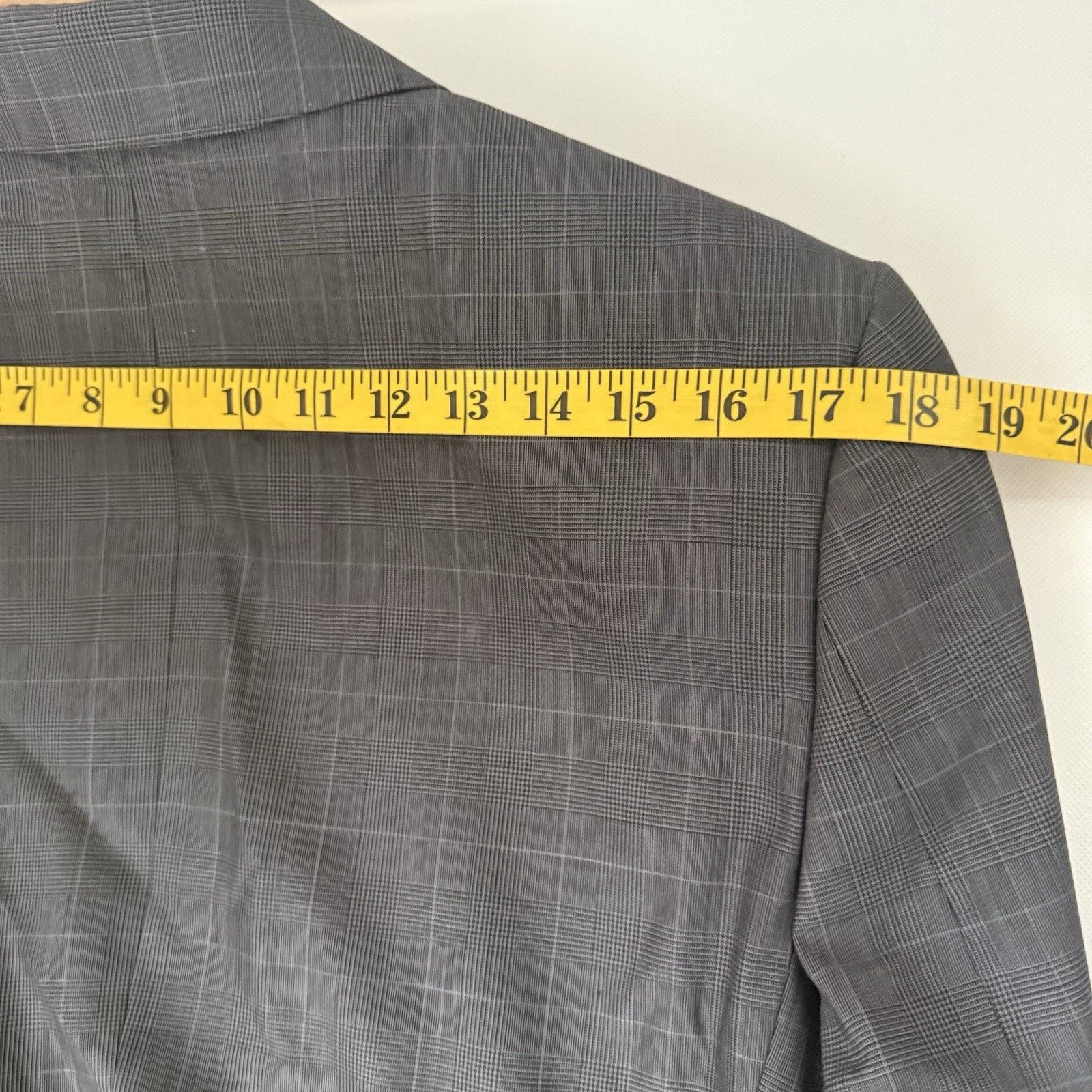 Express Express Photographer Fitted Wool Blazer Plaid Jacket Classic Size 38R - 10 Thumbnail