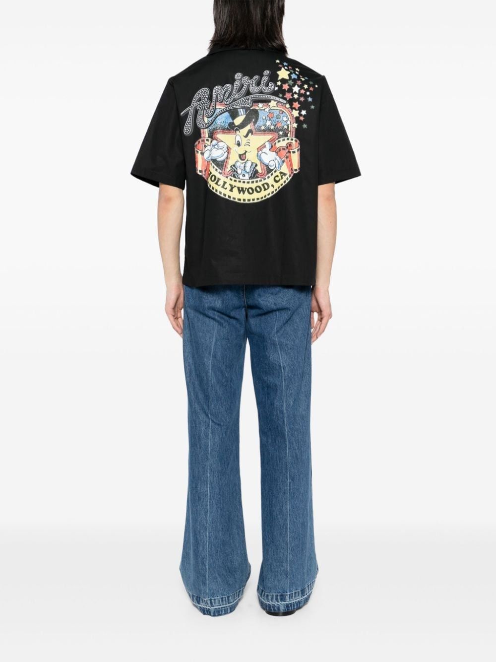 Amiri o1s1wg111025 Mr Hollywood Camp Shirt in Black Size US S / EU 44-46 / 1 - 2 Thumbnail