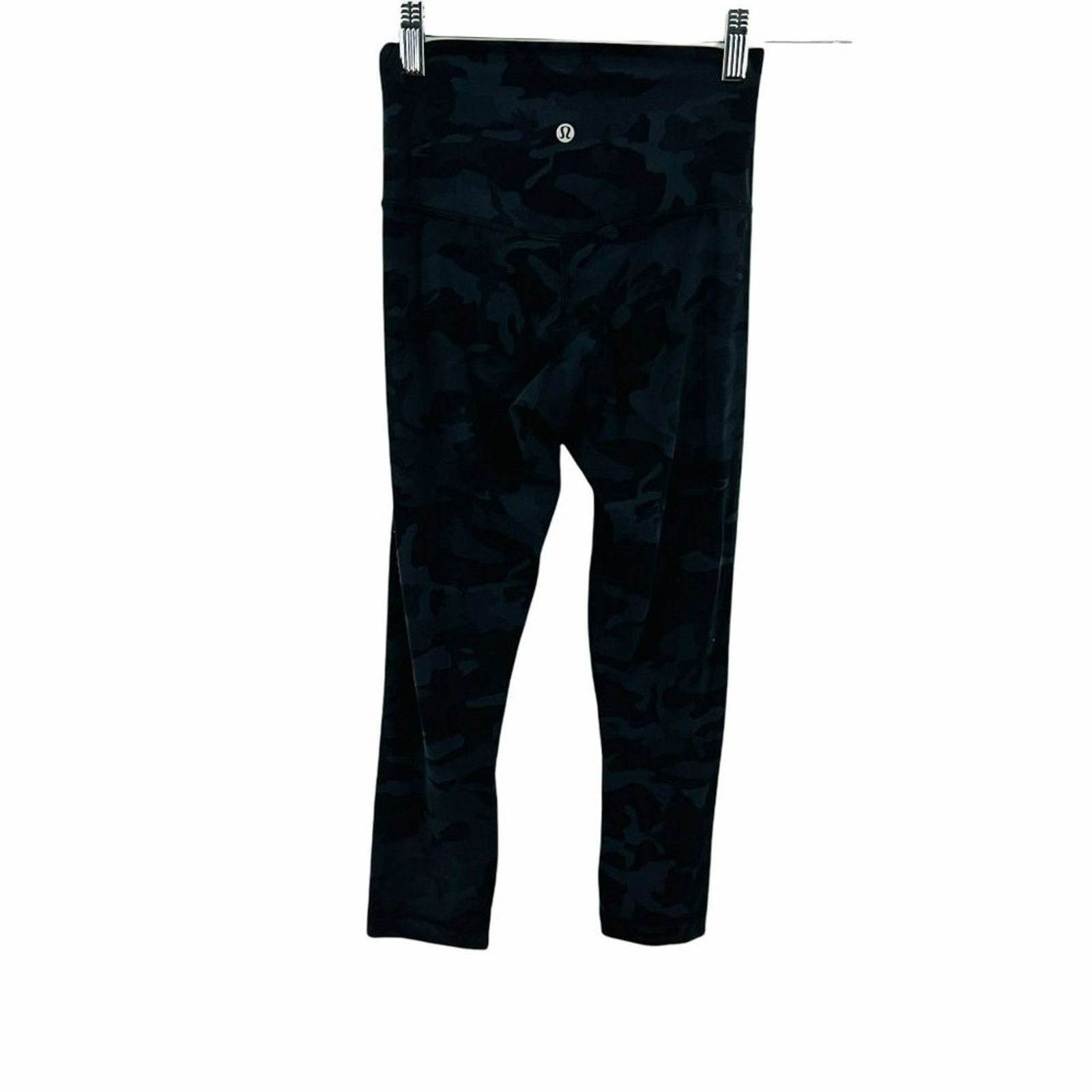 Lululemon Lululemon Align High Rise Crop 21" Deep Coal Camo Leggings 4 Size 27" / US 4 / IT 40 - 2 Thumbnail