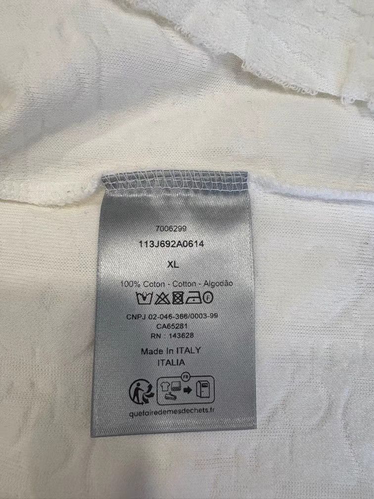 Dior DIOR White Towel Texture Short Sleeve K1 Size US XL / EU 56 / 4 - 4 Thumbnail