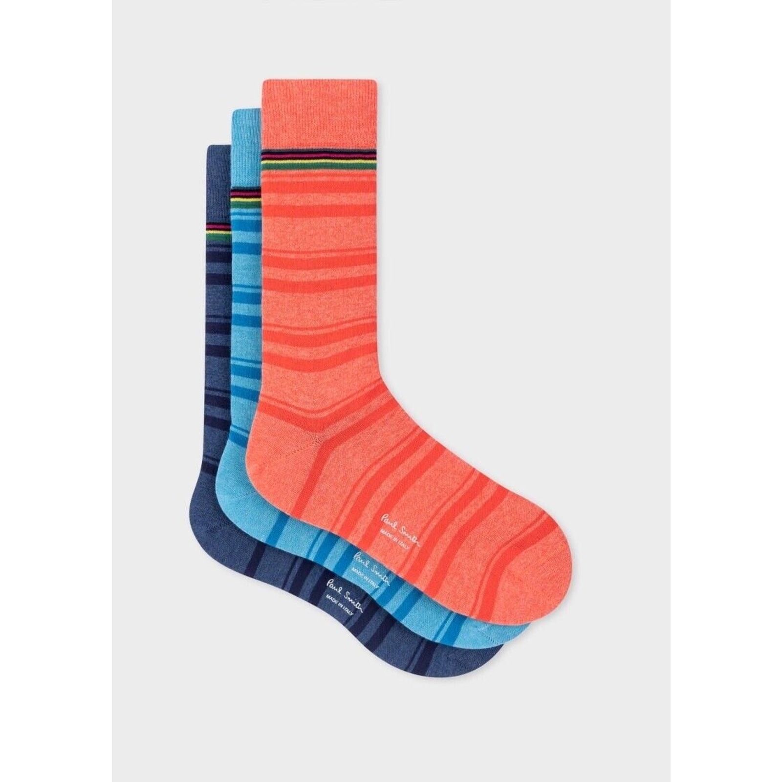 Paul Smith NWT $95 Paul Smith bright stripe socks 3-pack. Made in Italy Size ONE SIZE - 1 Thumbnail