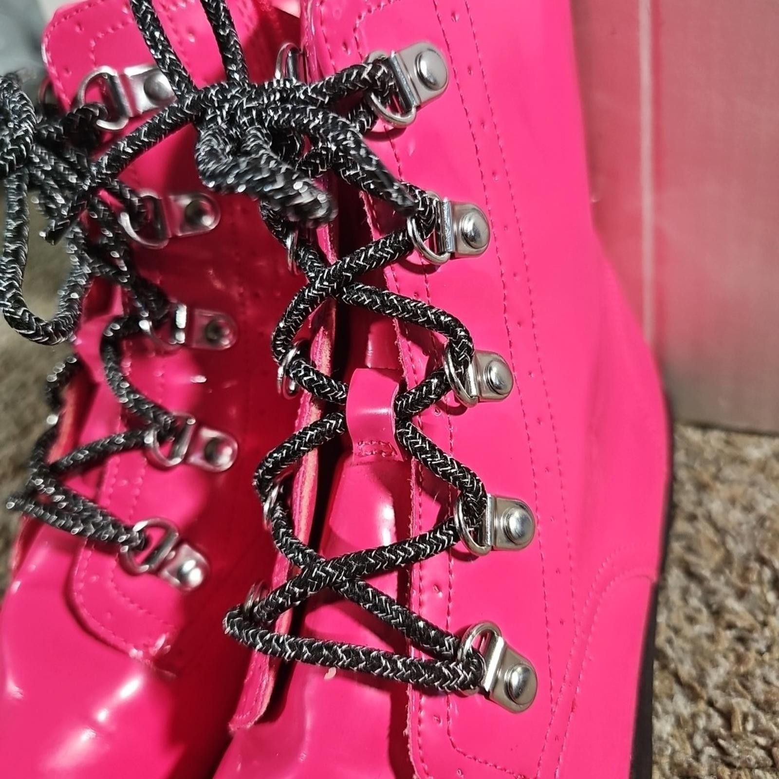 Other Wonder Nation Pink Zipper / Lace Up Combat Boot Style Sz 5 Size US 5 / IT 35 - 6 Thumbnail
