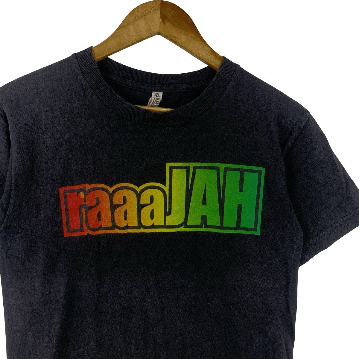 Vintage Vintage Y2K RASTA REGGAE RAAJAH Slang Song Tee Shirt Top Size US S / EU 44-46 / 1 - 5 Thumbnail