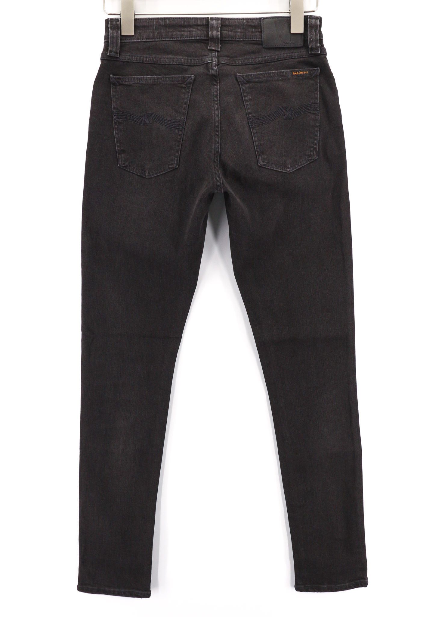 Nudie Jeans SKINNY LIN USED BLACK W29/L32 Organic Cotton Jeans 80432 Size US 29 - 2 Thumbnail