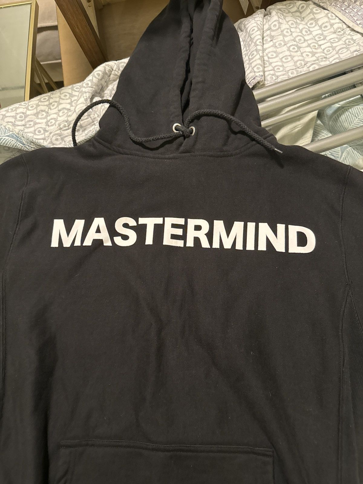 Image of Mastermind Japan x Mastermind World Mastermind X Marbled Cat in Black, Men's (Size Small)