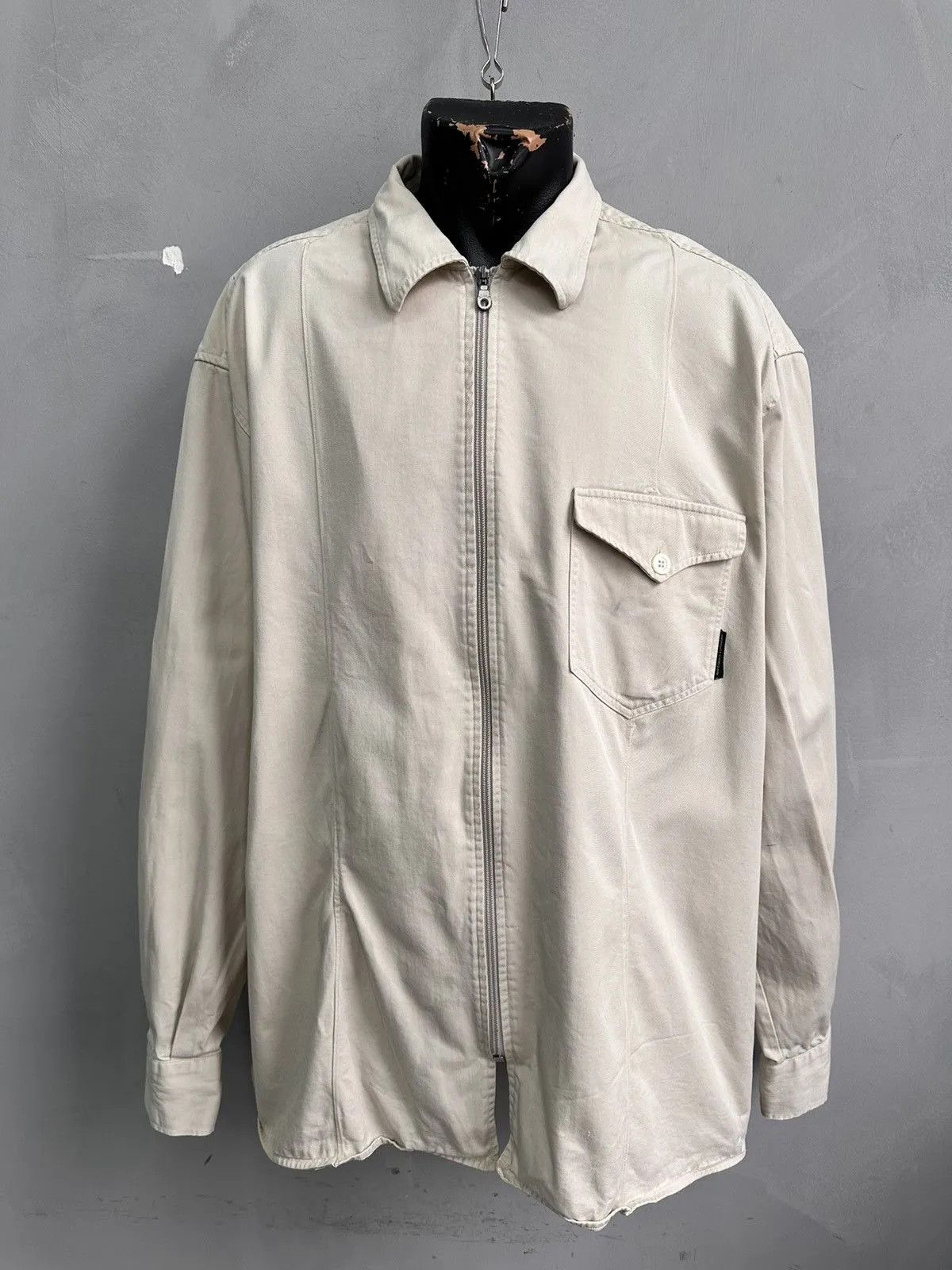 Vintage Beige Jacket Dolce Gabbana Vintage Mens Workwear Japan Y2K Size US XL / EU 56 / 4 - 1 Thumbnail