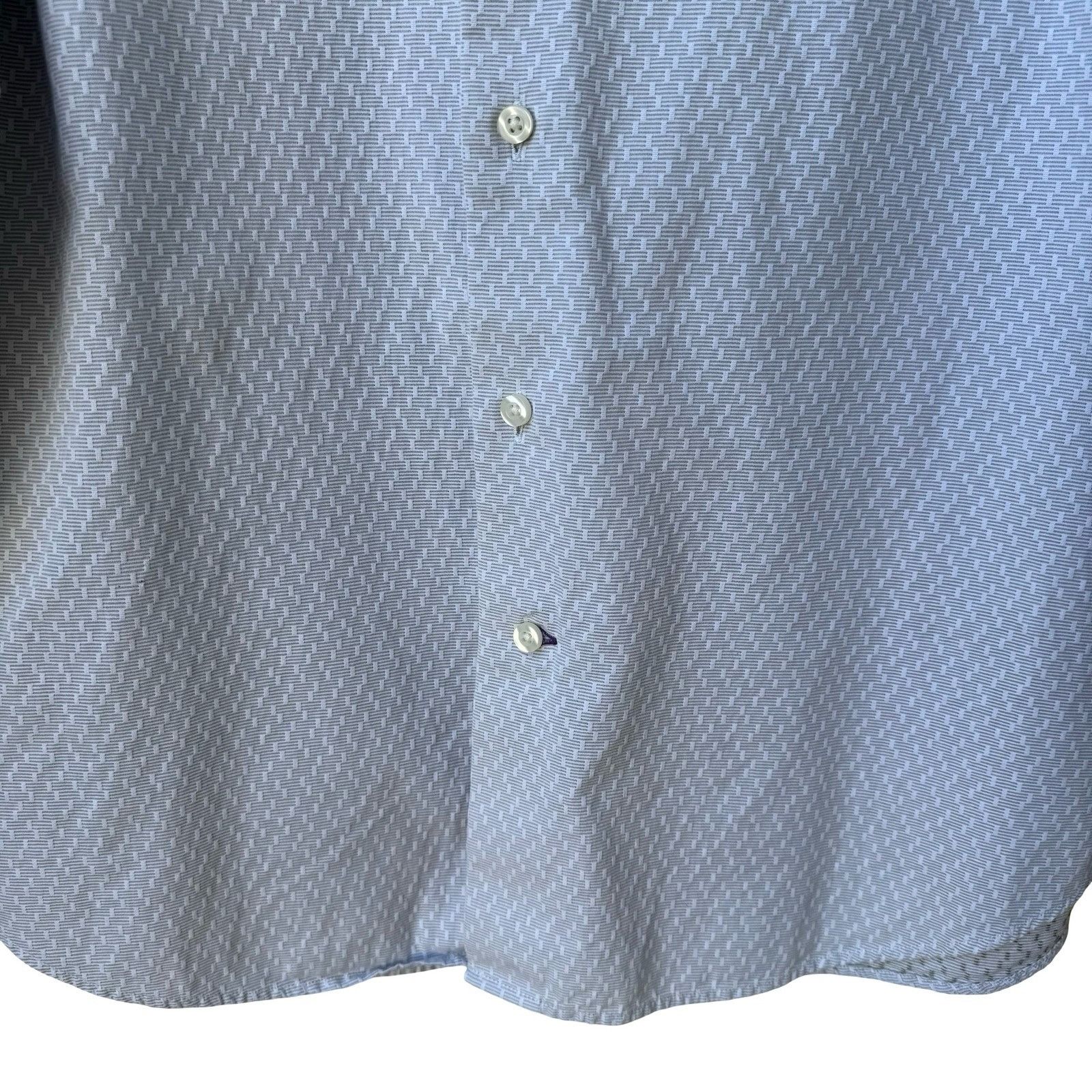 Gap GAP Fitted Premium Mens Long Sleeve Button Down Shirt Blue G Size US L / EU 52-54 / 3 - 9 Thumbnail