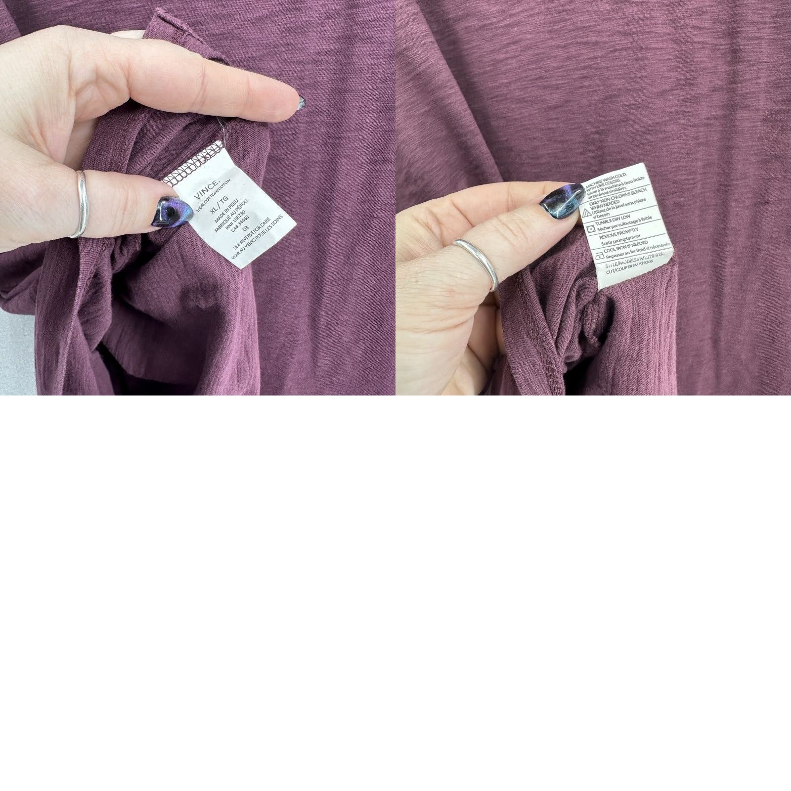 Vince Vince Polo Shirt Mens XL Purple Short Sleeve 100% Cotton Plum Preppy Dad Vince Shirt Polo Mens XL Purple Short Sleeve 100% Cotton Plum Dad Style Size US XL / EU 56 / 4 - 11 Thumbnail