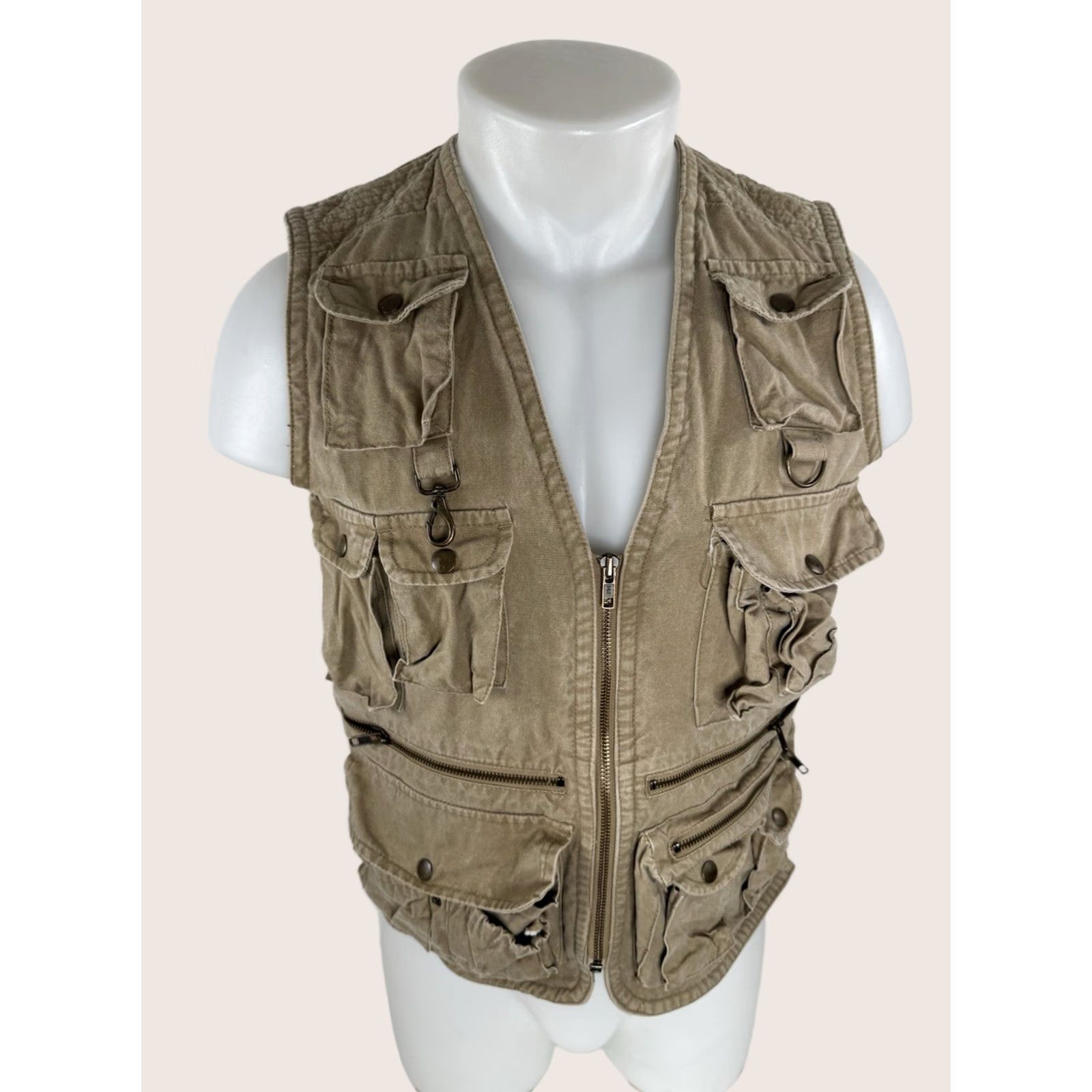 Banana Republic BANANA REPUBLIC HONG KONG Vintage Mens S Classic SAFARI Vest Shirt Mens S Khaki Vest Size US S / EU 44-46 / 1 - 1 Thumbnail