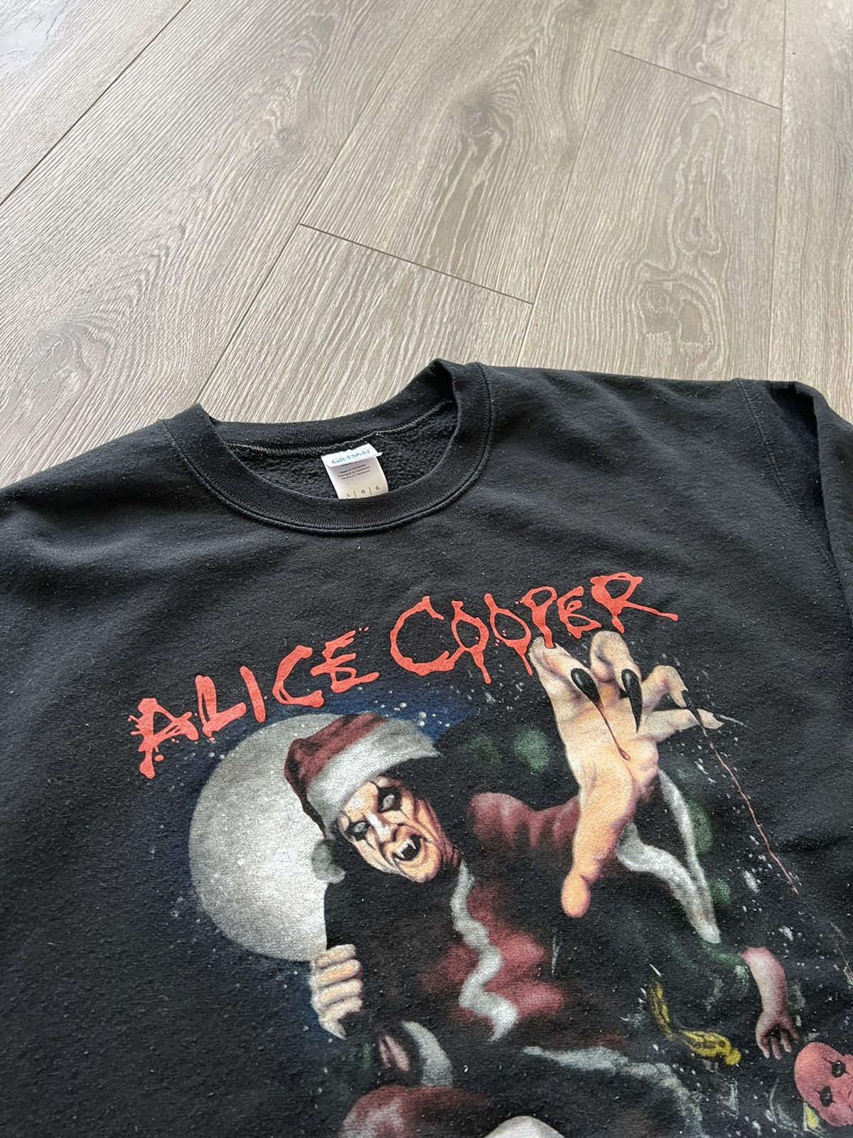 Band Tees × Vintage Vintage Alice Cooper Band Sweatshirt Size US L / EU 52-54 / 3 - 5 Thumbnail