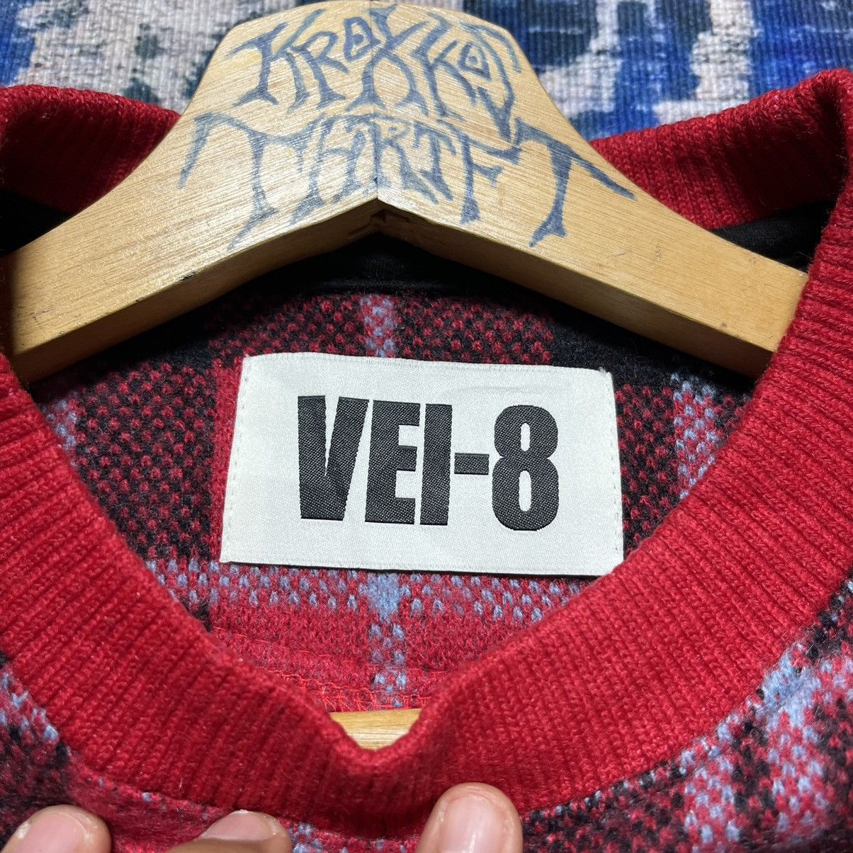 Japanese Brand × Vintage 🔥VEI-8 Museum 2016 Embroidered Spell Sweetshirts Size US L / EU 52-54 / 3 - 4 Thumbnail