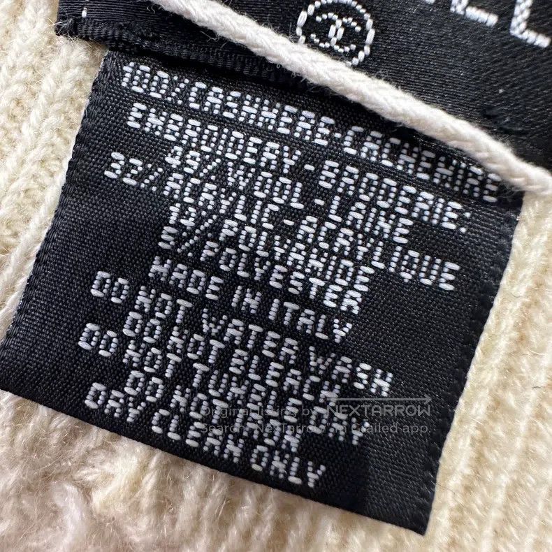Chanel Chanel Cashmere Logo knitted hair band Size ONE SIZE - 4 Thumbnail