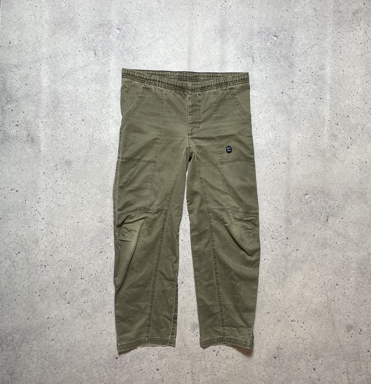 Nike Vintage Avant Garde Cargo Pants Nike Swoosh Y2K Drill Size US 30 / EU 46 - 1 Thumbnail