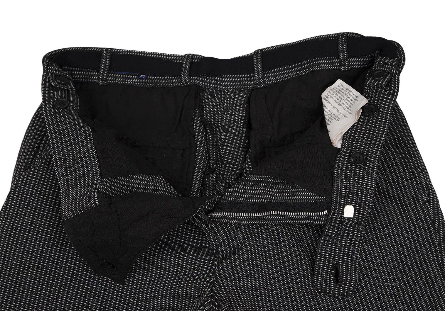 Junya Watanabe Polyester Striped Hip Cut Pants in Charcoal XS Size US 30 / EU 46 - 4 Thumbnail