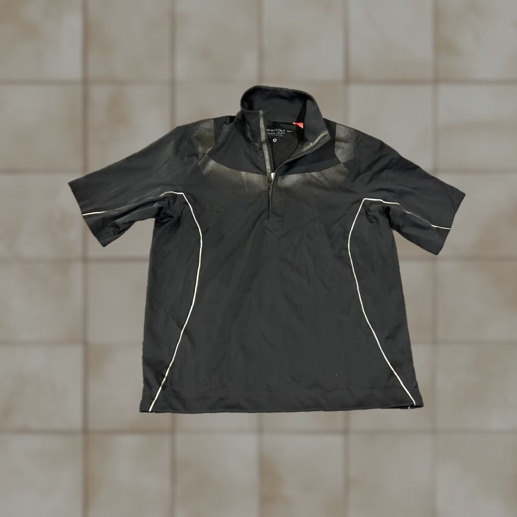 Nike Nike Golf Jacket Mens M Black Windbreaker Pullover Half Zip Storm Fit Geor gia Wind Size US M / EU 48-50 / 2 - 1 Thumbnail