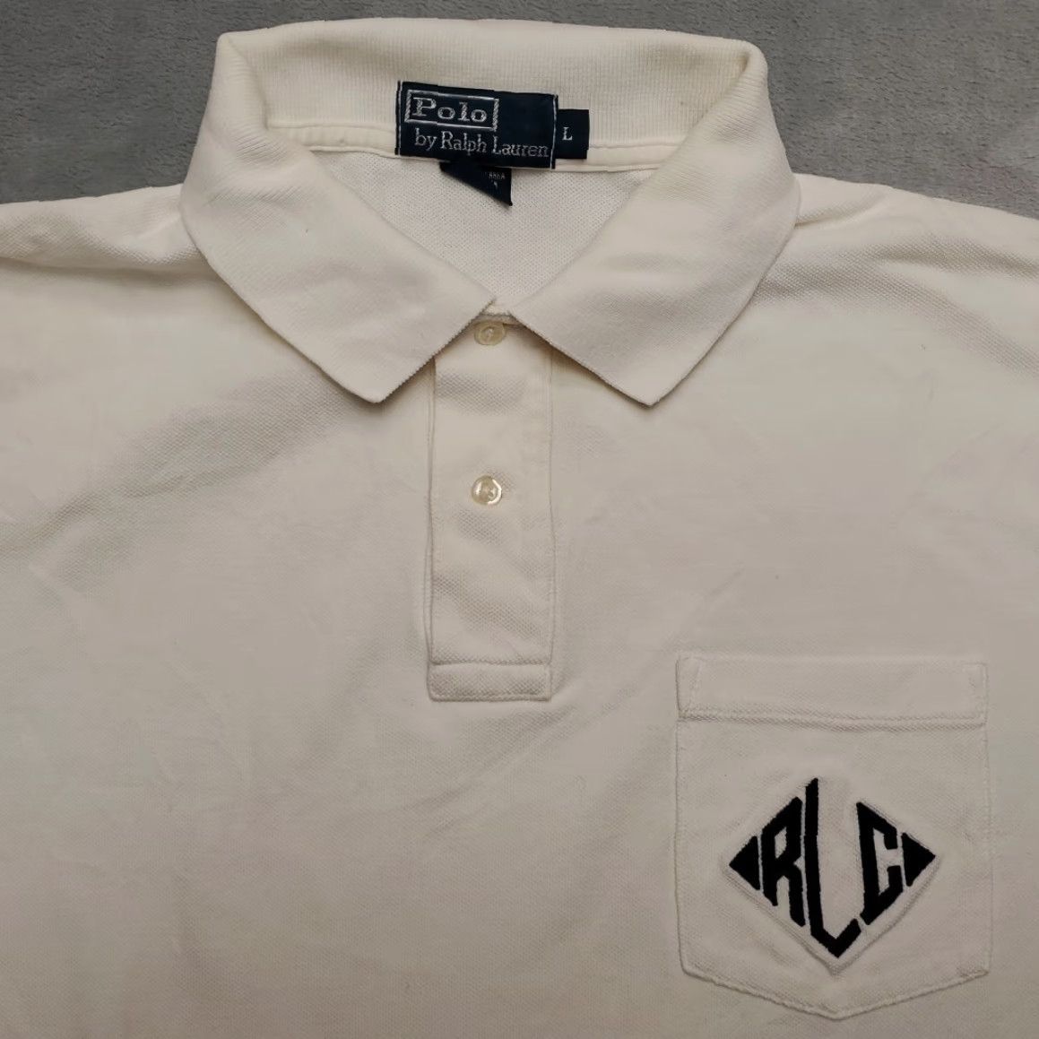 Polo Ralph Lauren Vintage Polo Ralph Lauren Shirt Mens L Short Sleeve 100% Cotton Preppy Polo Shirt Mens Large RLC Casual Size US L / EU 52-54 / 3 - 2 Thumbnail