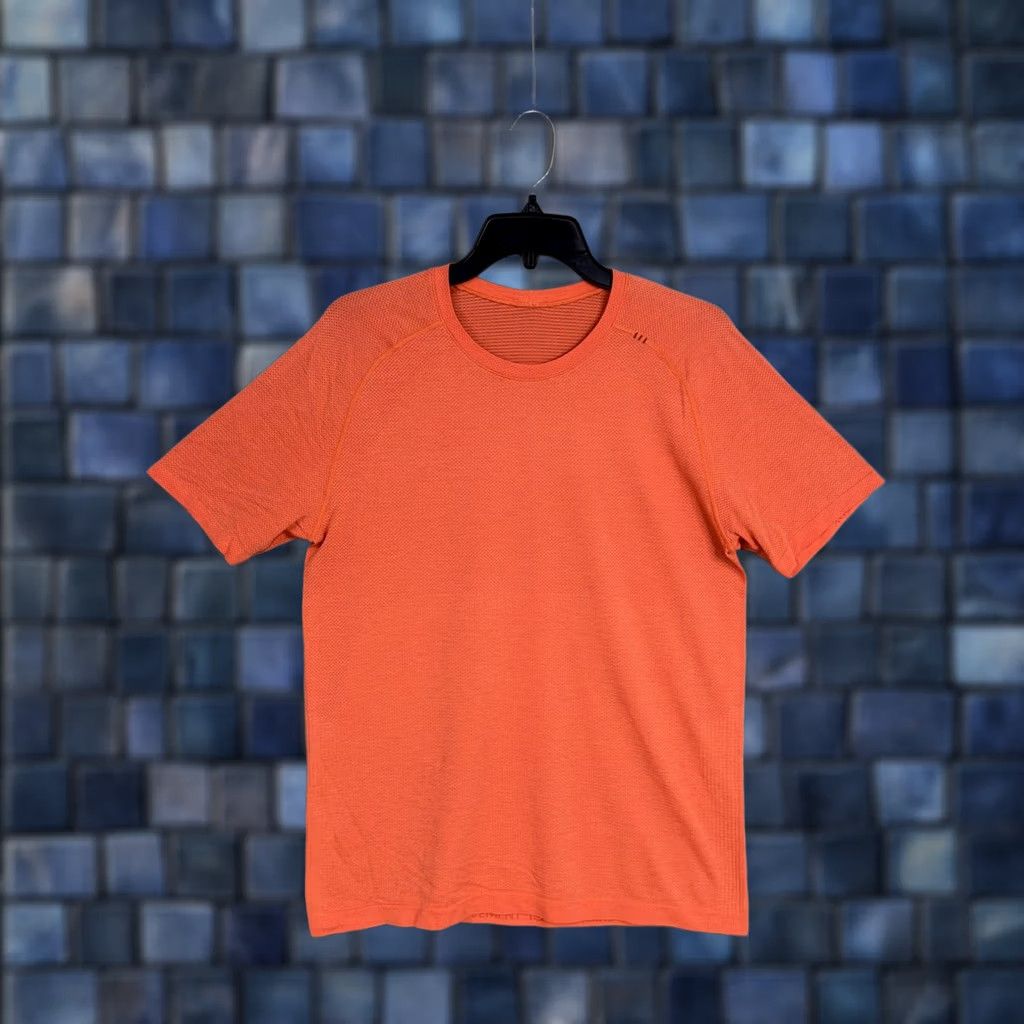 Lululemon Lululemon Shirt Mens Medium Orange Movement Is Medicine Athletic Tee Running Size US M / EU 48-50 / 2 - 1 Thumbnail