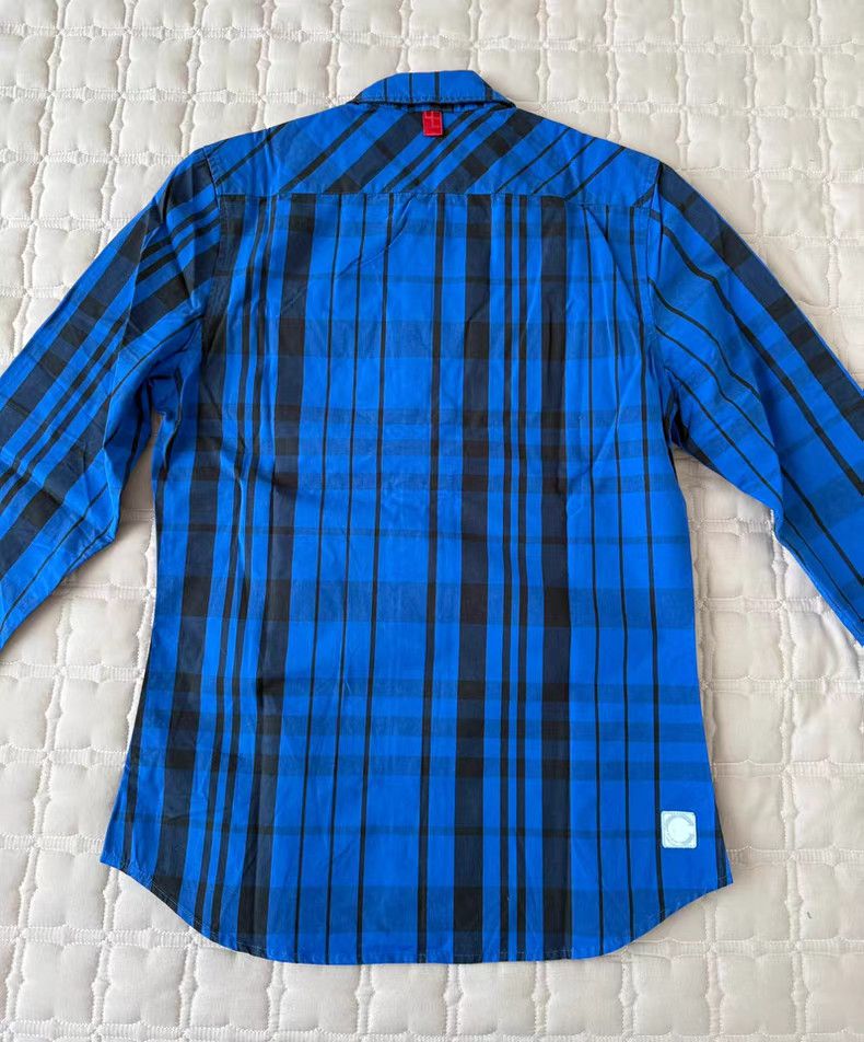 CLOT CLOT Edison Chen Early Blue Plaid Long Sleeve Shirt Size US M / EU 48-50 / 2 - 5 Thumbnail